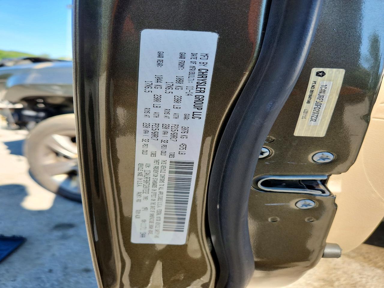 2015 Jeep Patriot Latitude Зеленый vin: 1C4NJRFB0FD207232