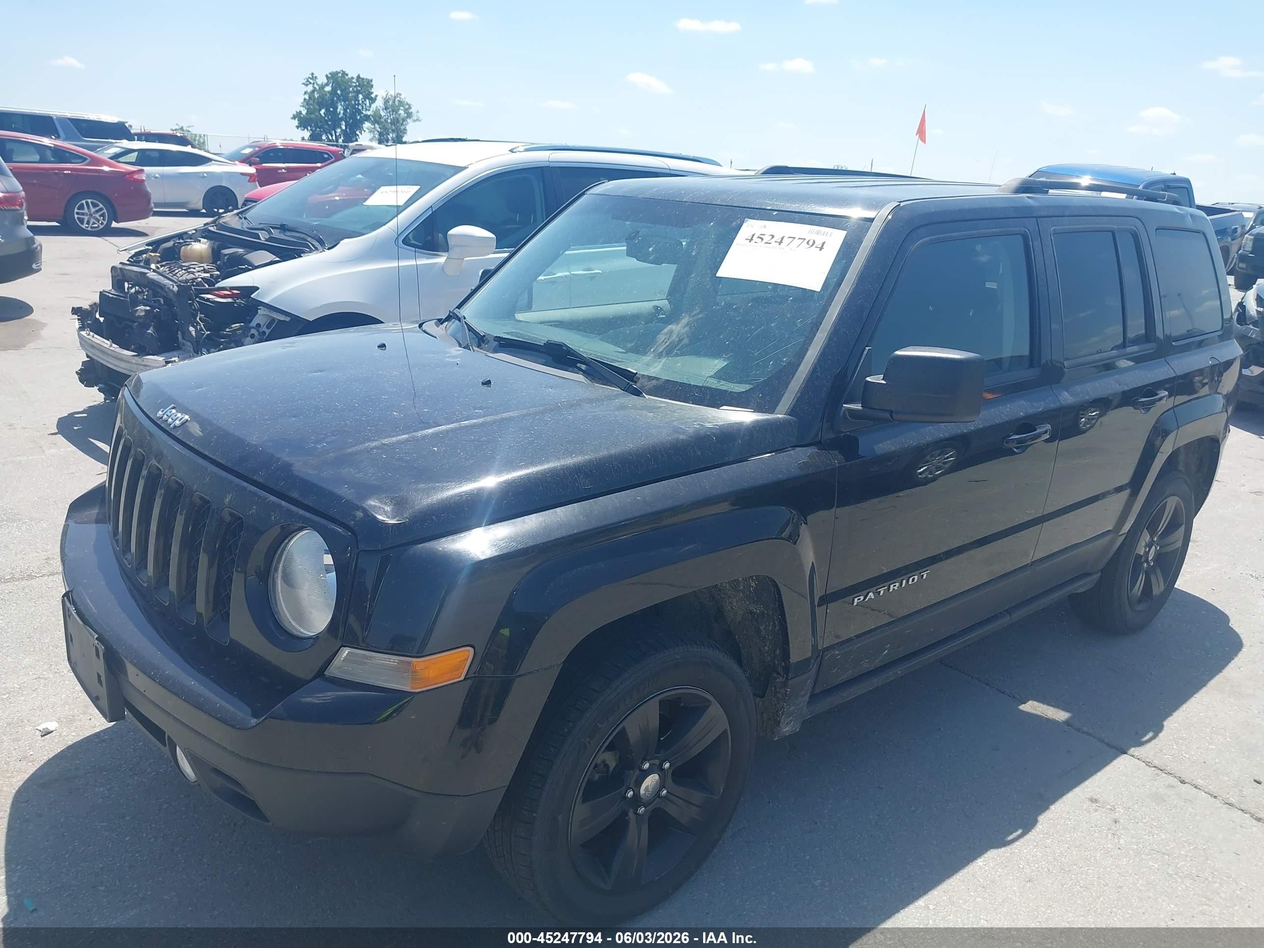 2015 Jeep Patriot Latitude Black vin: 1C4NJRFB0FD270203