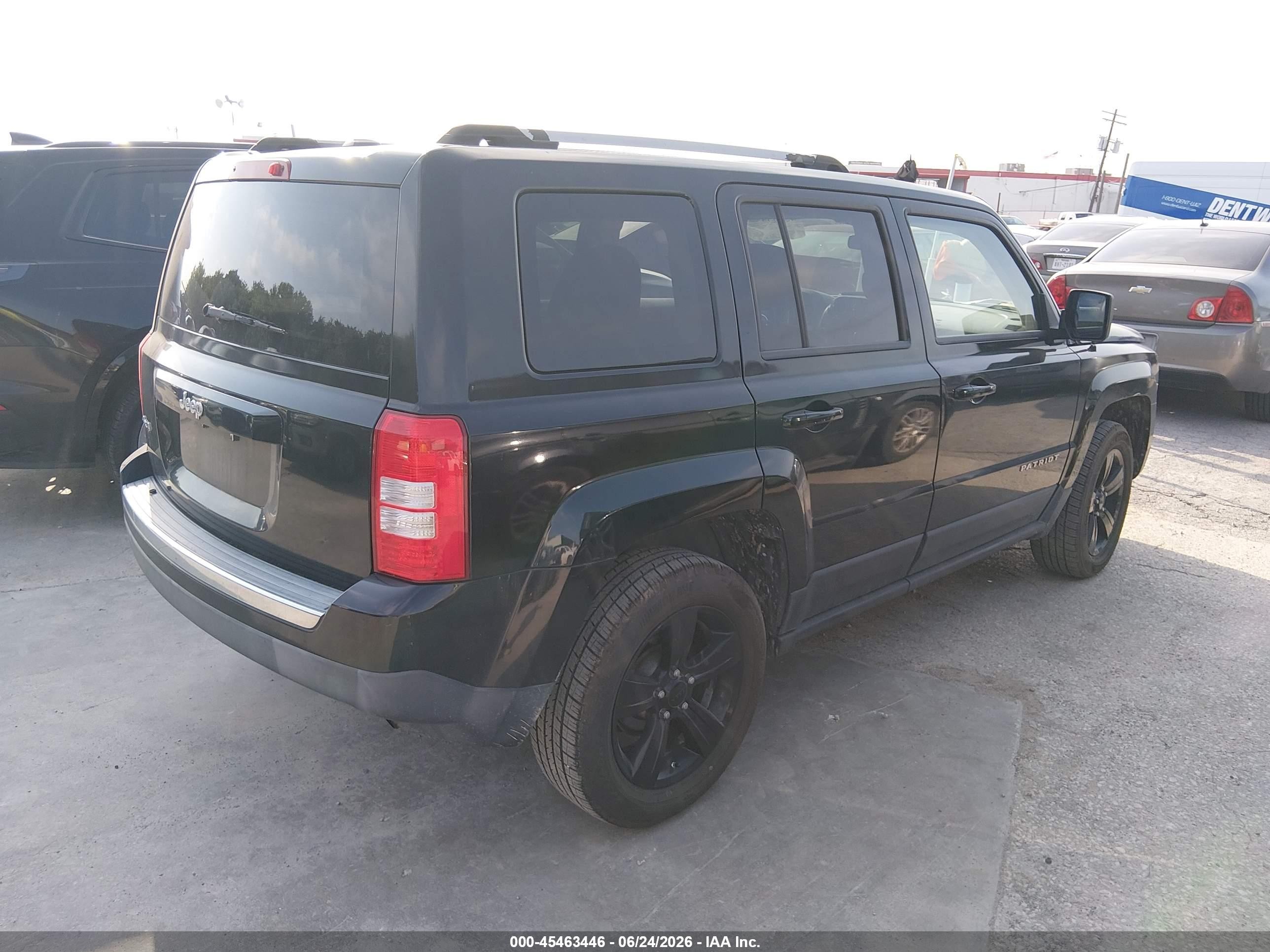 2012 Jeep Patriot Latitude Black vin: 1C4NJRFB1CD689849