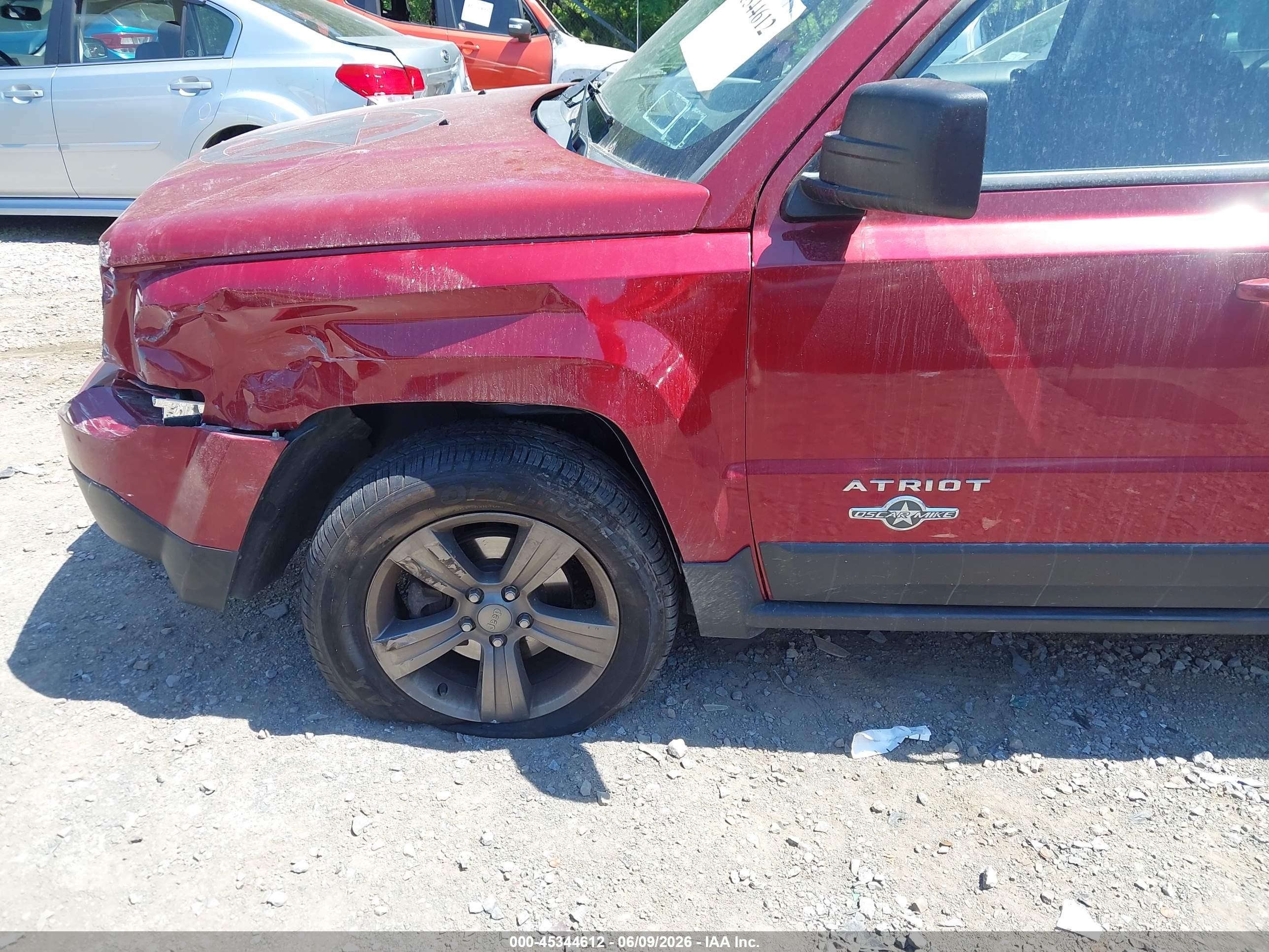 2013 Jeep Patriot Latitude Red vin: 1C4NJRFB1DD249423