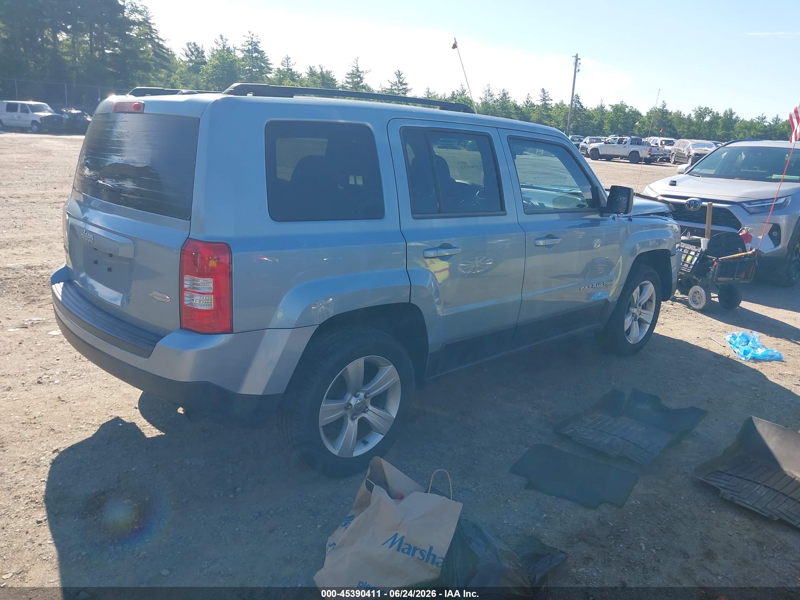 2013 Jeep Patriot Latitude Серый vin: 1C4NJRFB1DD263662