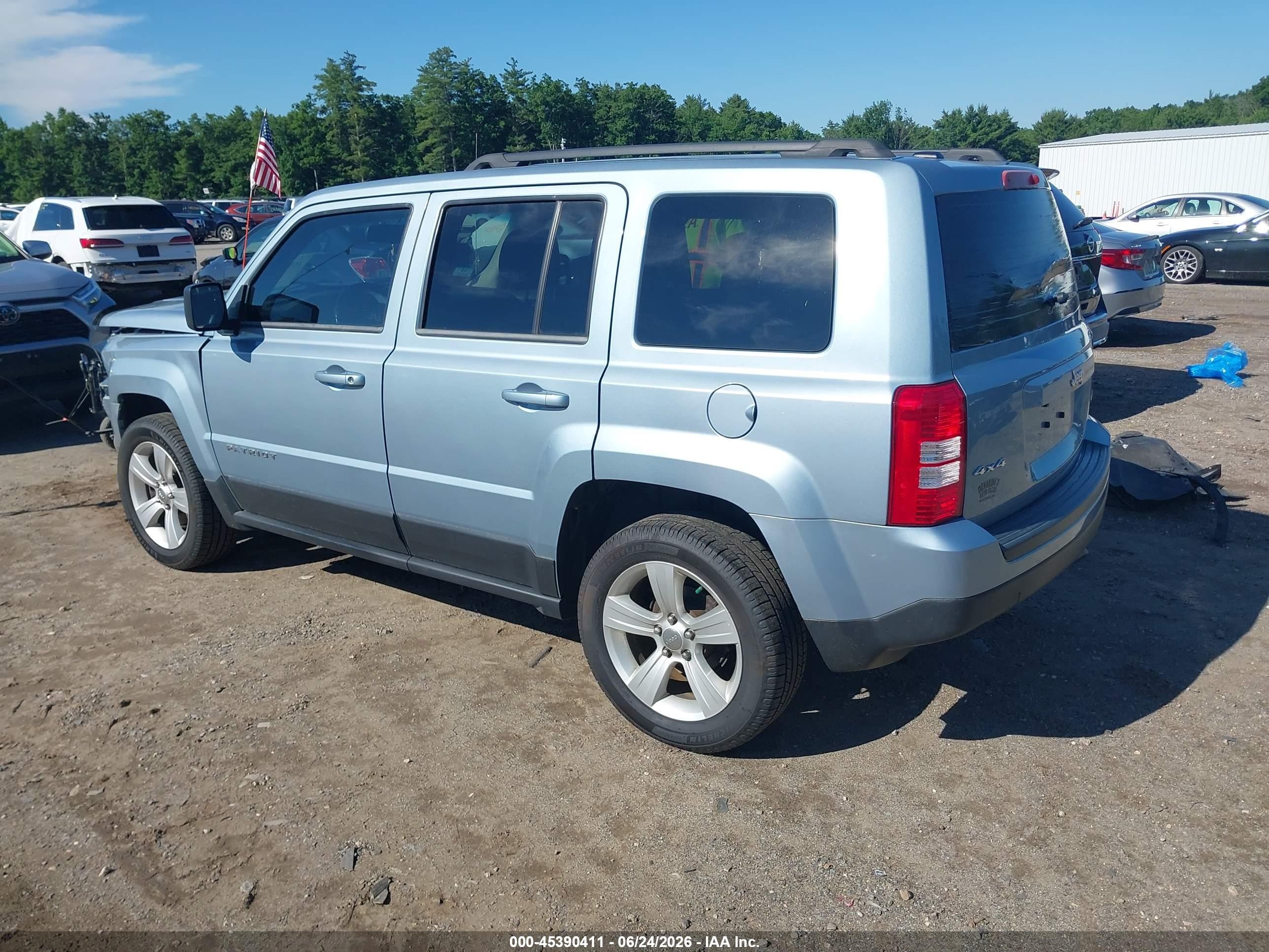 2013 Jeep Patriot Latitude Серый vin: 1C4NJRFB1DD263662