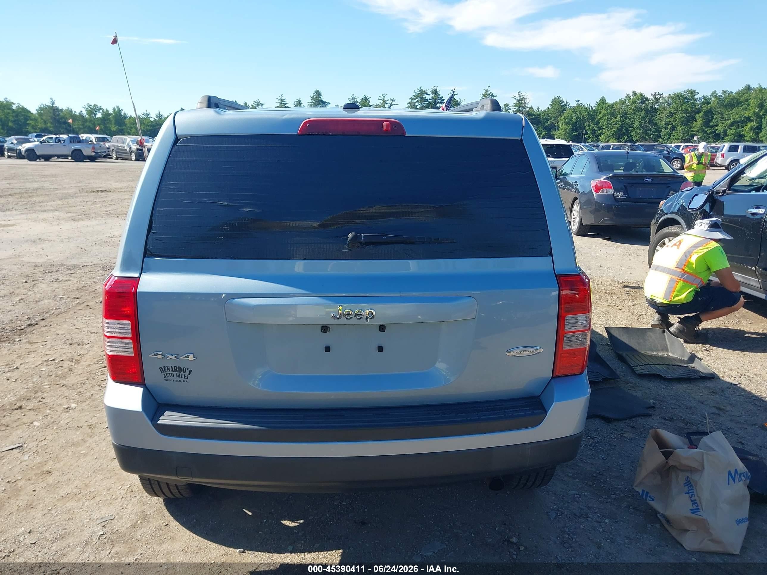 2013 Jeep Patriot Latitude Серый vin: 1C4NJRFB1DD263662