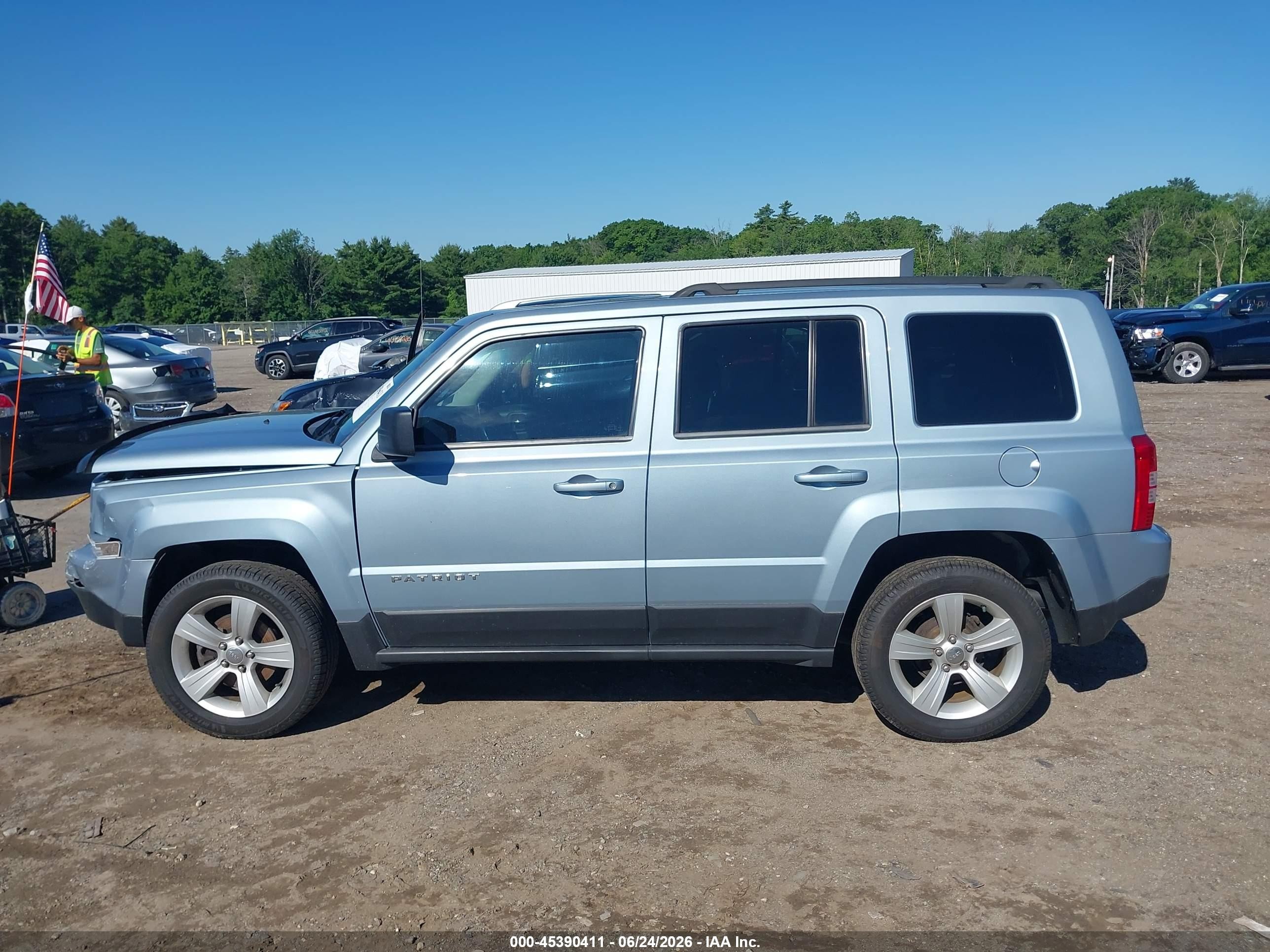 2013 Jeep Patriot Latitude Серый vin: 1C4NJRFB1DD263662