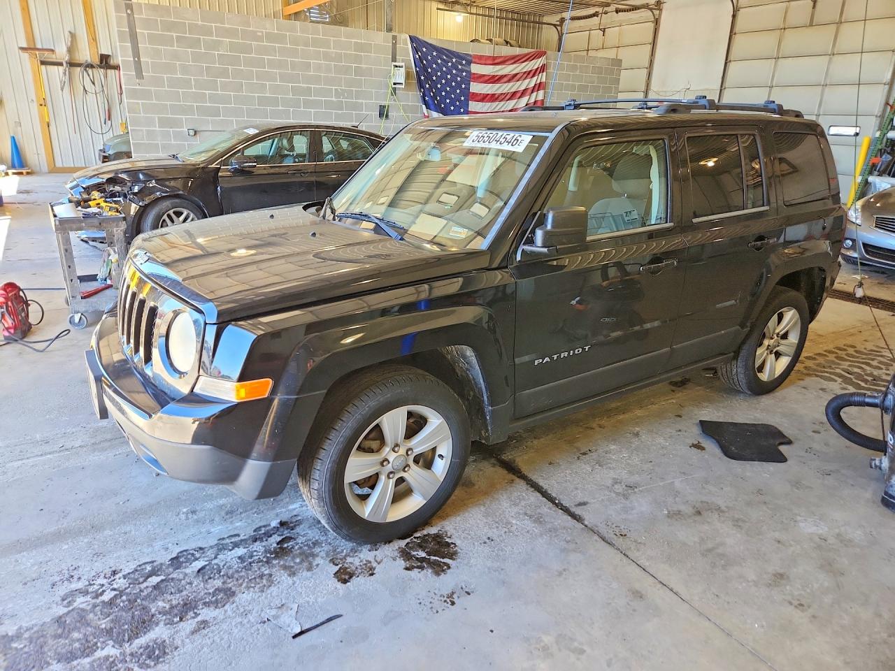 2014 Jeep Patriot Latitude Черный vin: 1C4NJRFB1ED510728
