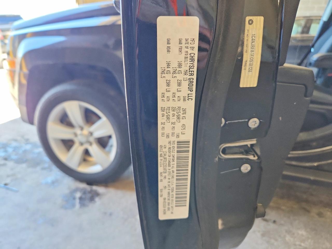 2014 Jeep Patriot Latitude Черный vin: 1C4NJRFB1ED510728