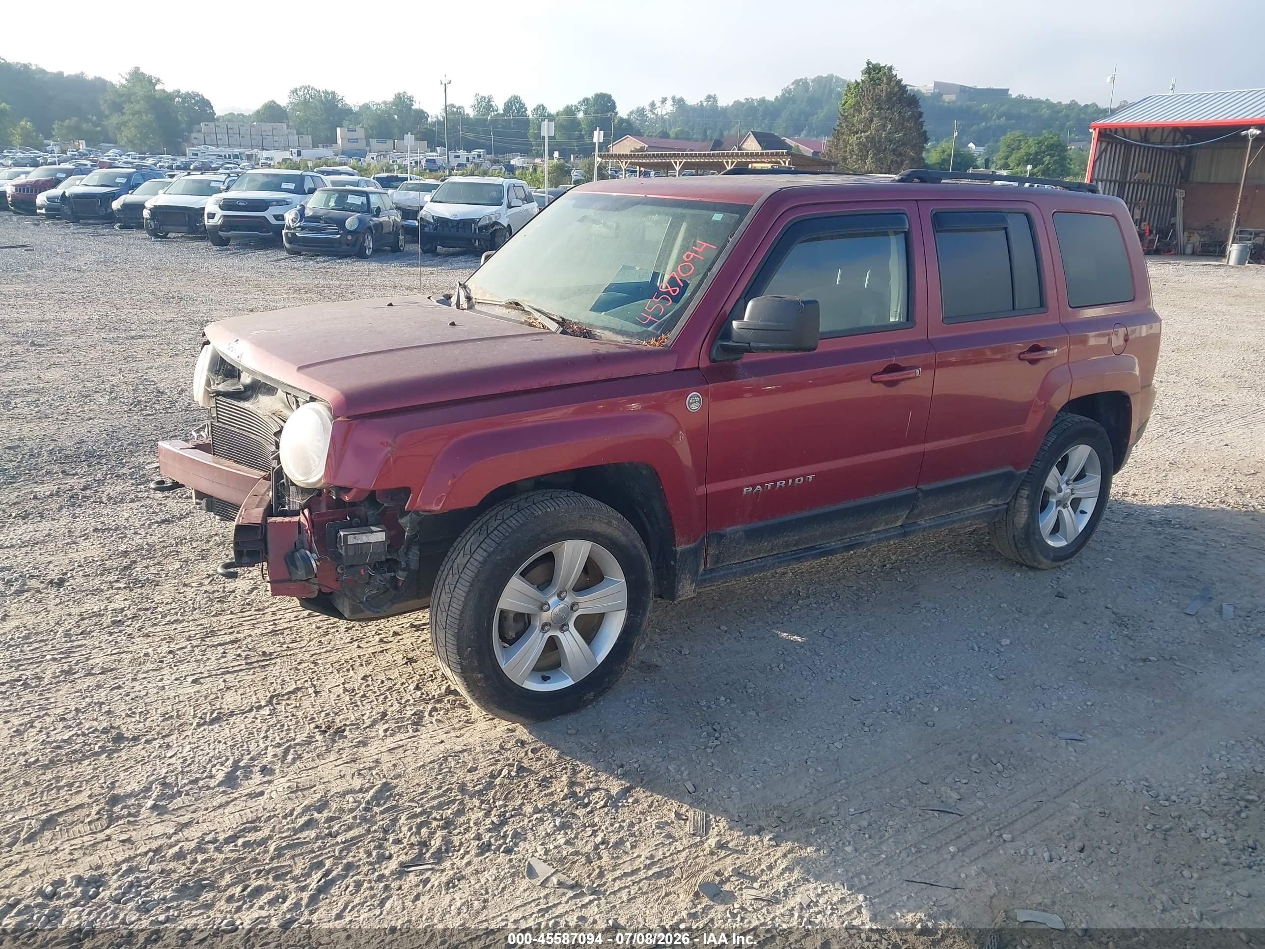 2014 Jeep Patriot Latitude Maroon vin: 1C4NJRFB1ED809572