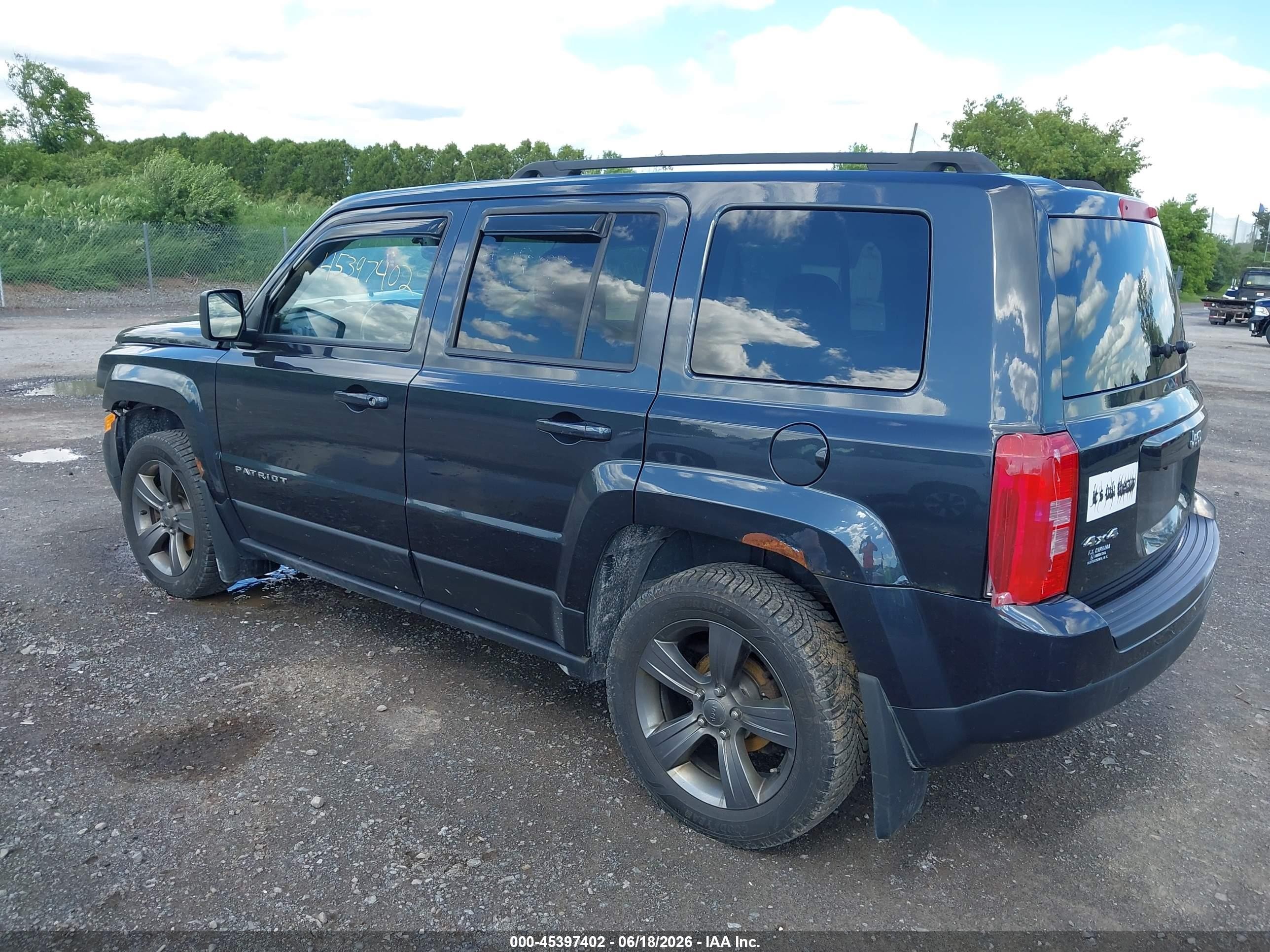 2015 Jeep Patriot High Altitude Edition Серый vin: 1C4NJRFB1FD109178