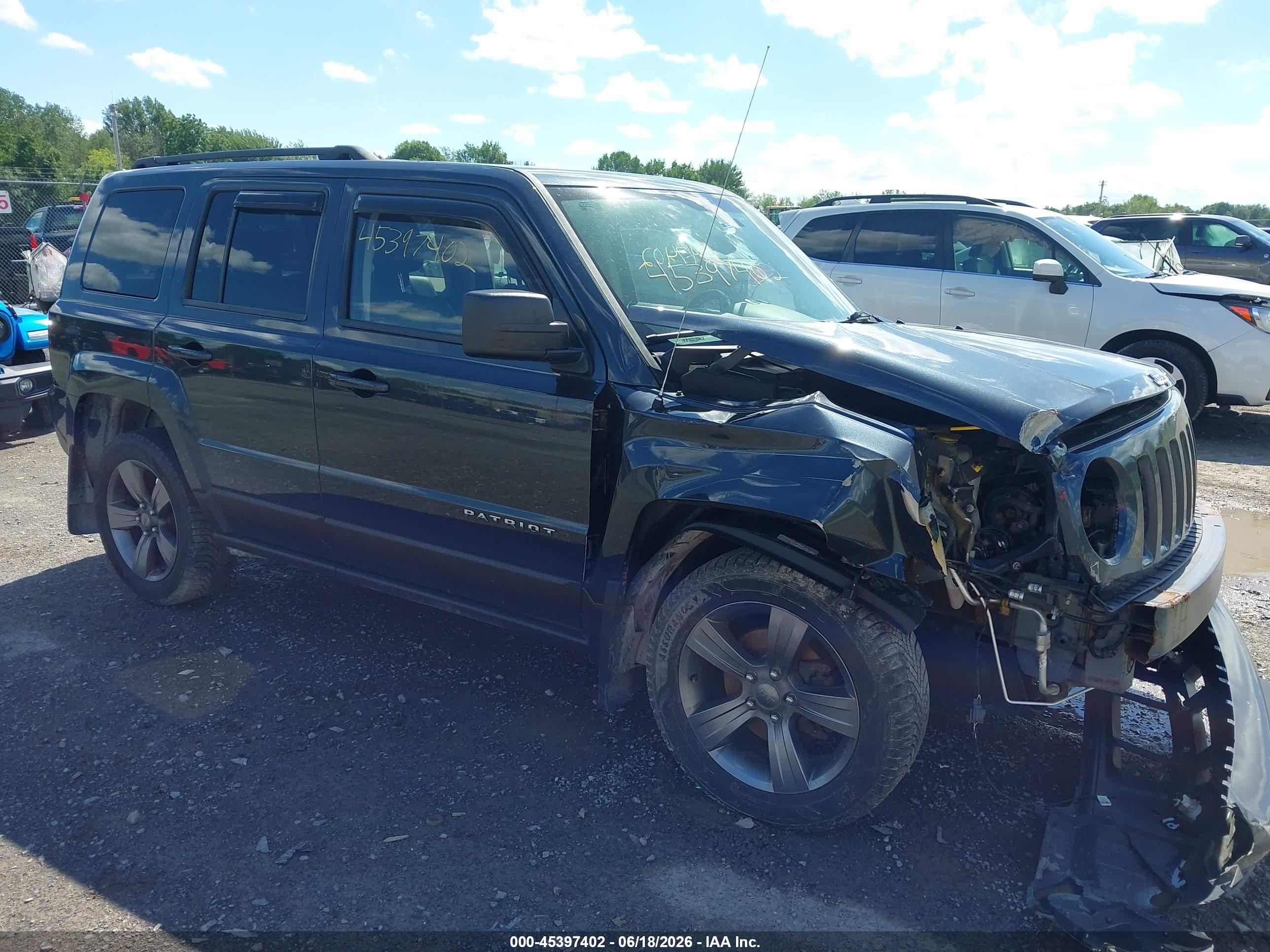 2015 Jeep Patriot High Altitude Edition Серый vin: 1C4NJRFB1FD109178