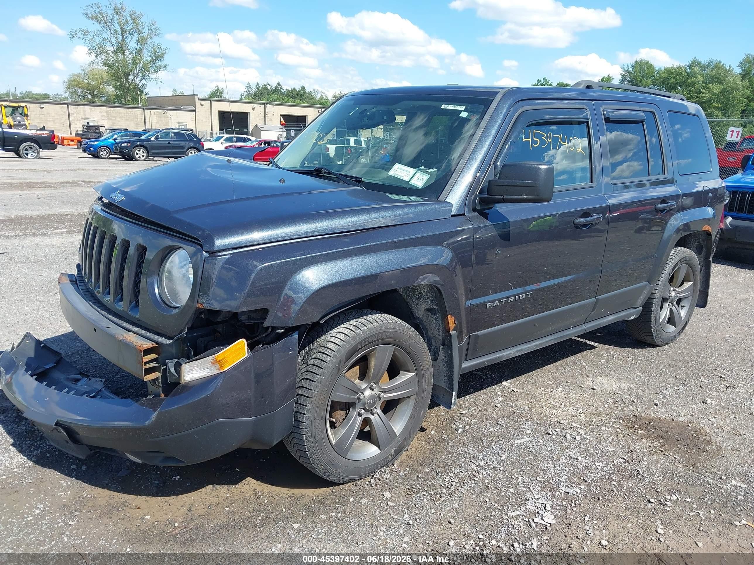 2015 Jeep Patriot High Altitude Edition Серый vin: 1C4NJRFB1FD109178