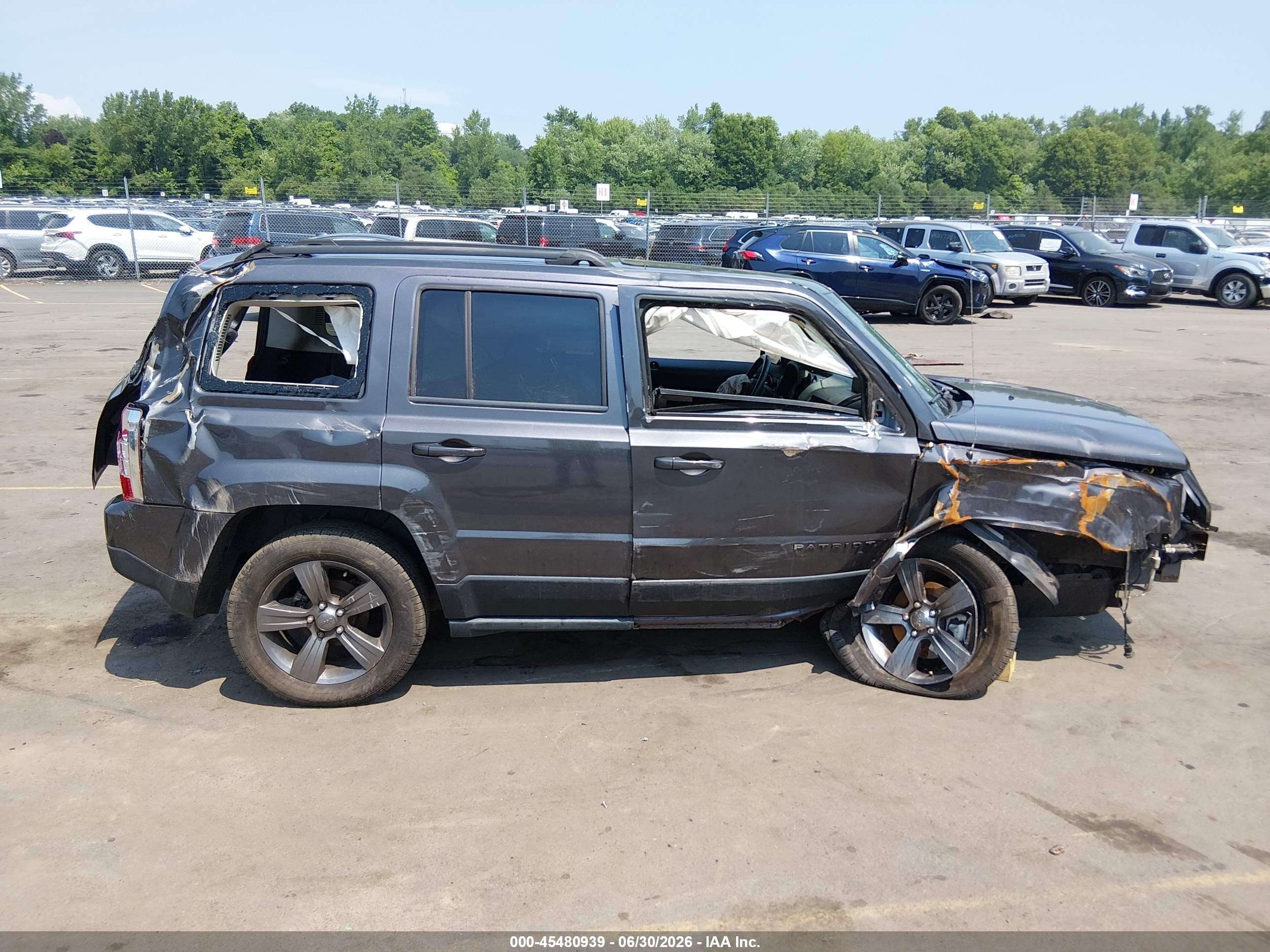 2015 Jeep Patriot High Altitude Edition Gray vin: 1C4NJRFB1FD269688