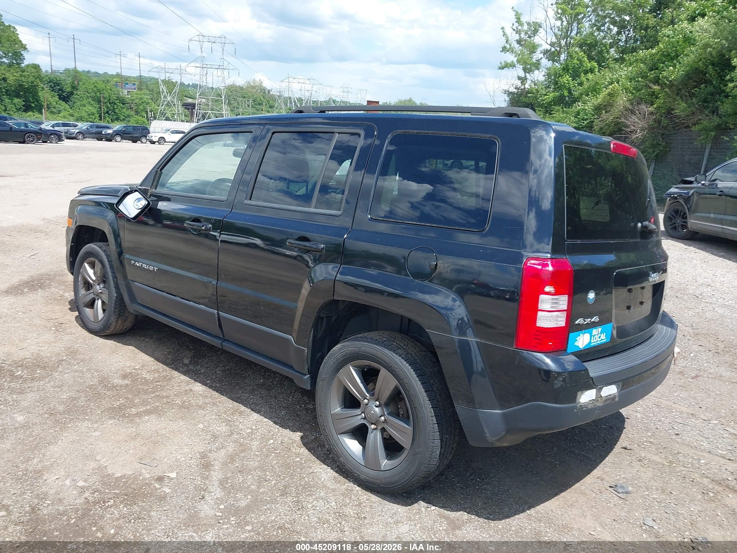 2015 Jeep Patriot High Altitude Edition Black vin: 1C4NJRFB1FD308151