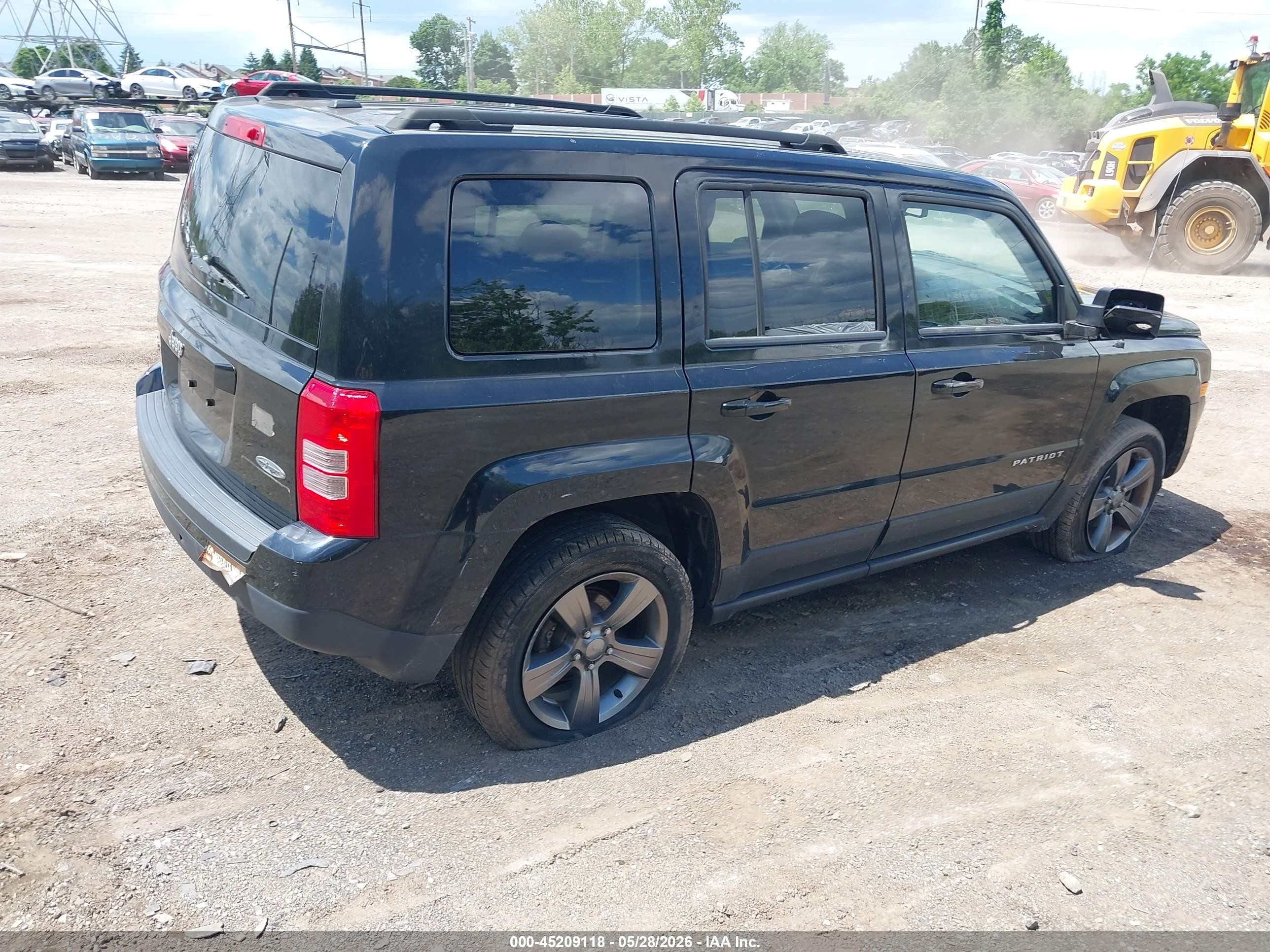 2015 Jeep Patriot High Altitude Edition Black vin: 1C4NJRFB1FD308151