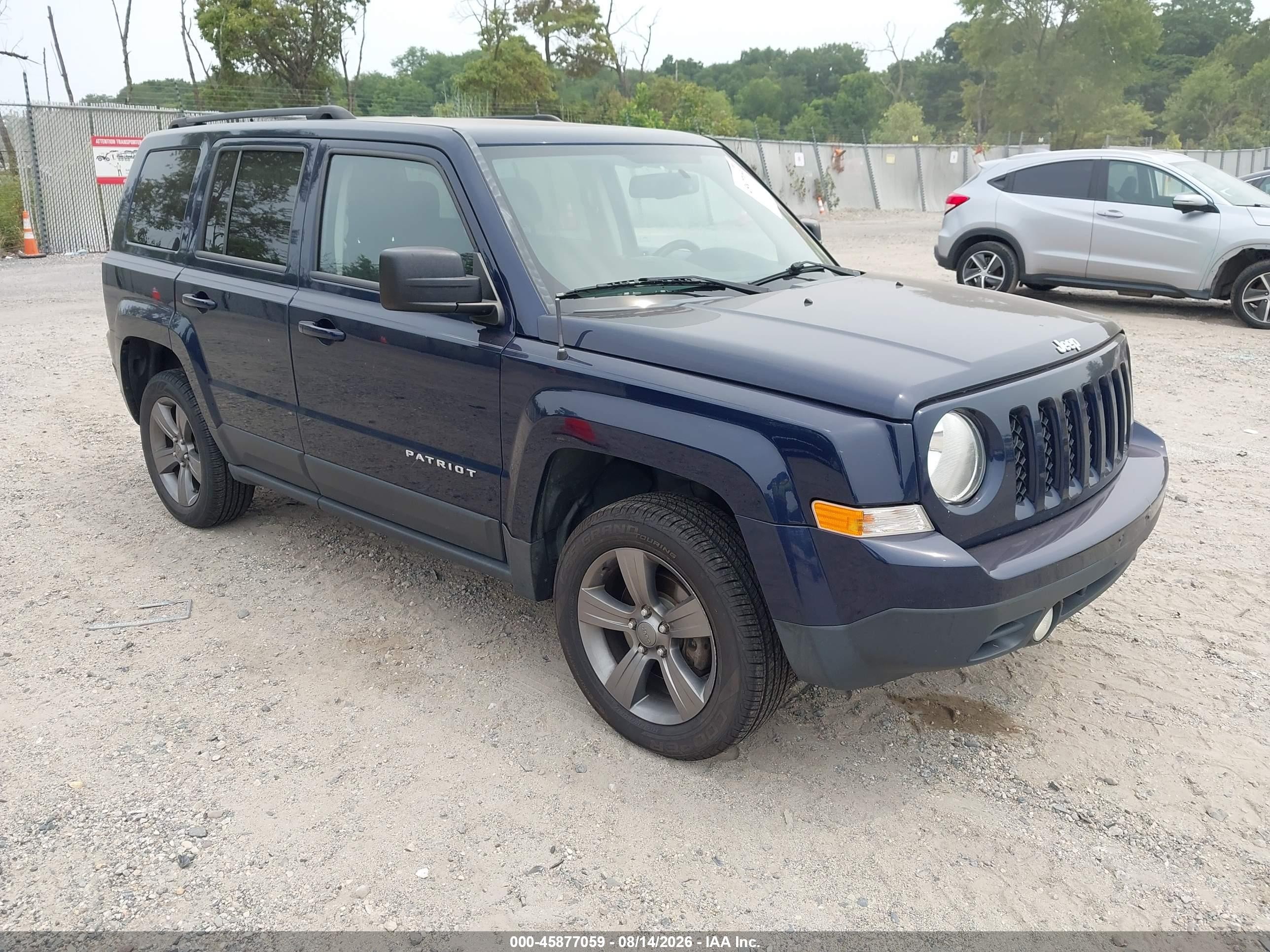 2015 Jeep Patriot High Altitude Edition Blue vin: 1C4NJRFB1FD416947
