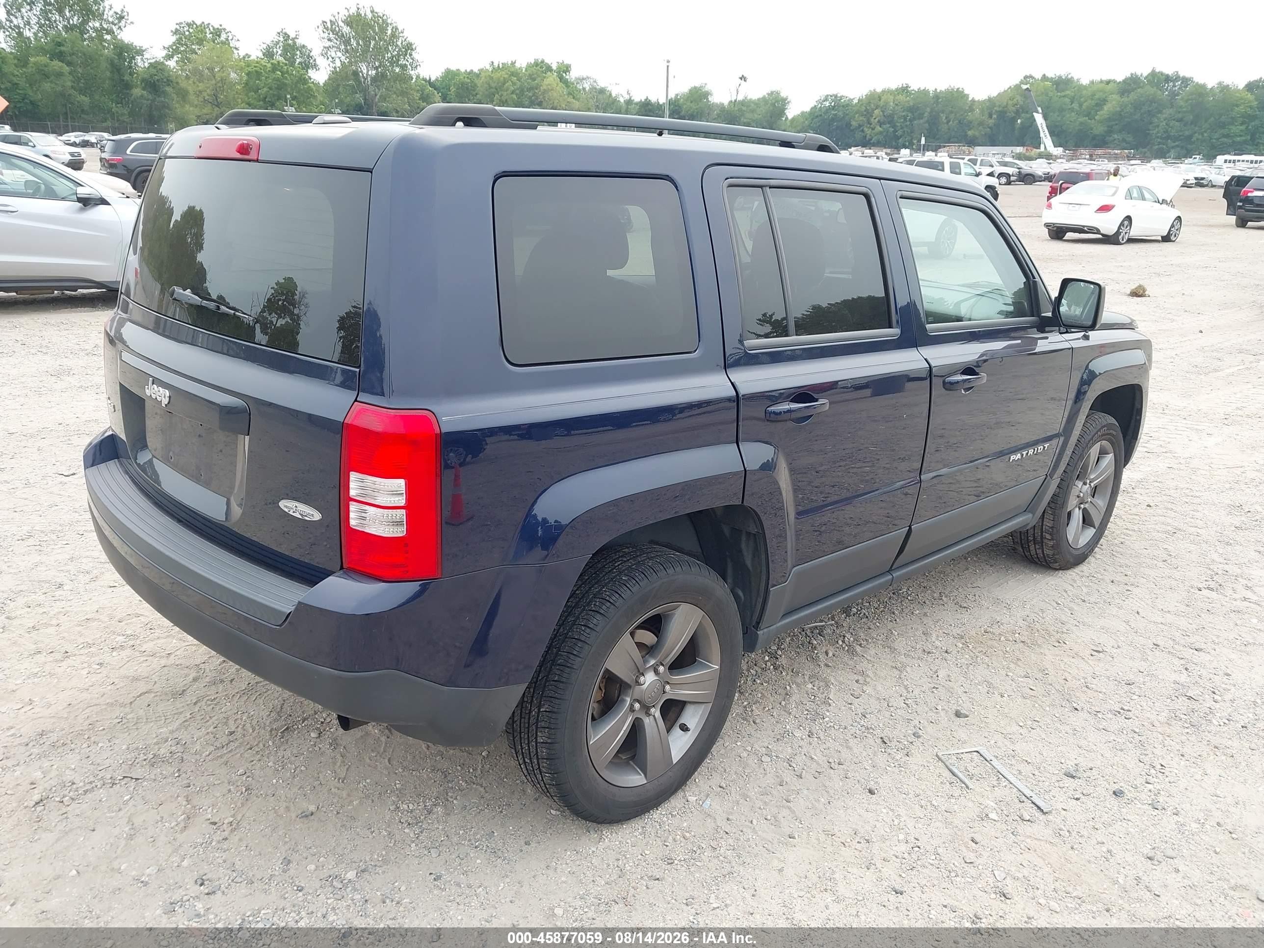 2015 Jeep Patriot High Altitude Edition Blue vin: 1C4NJRFB1FD416947