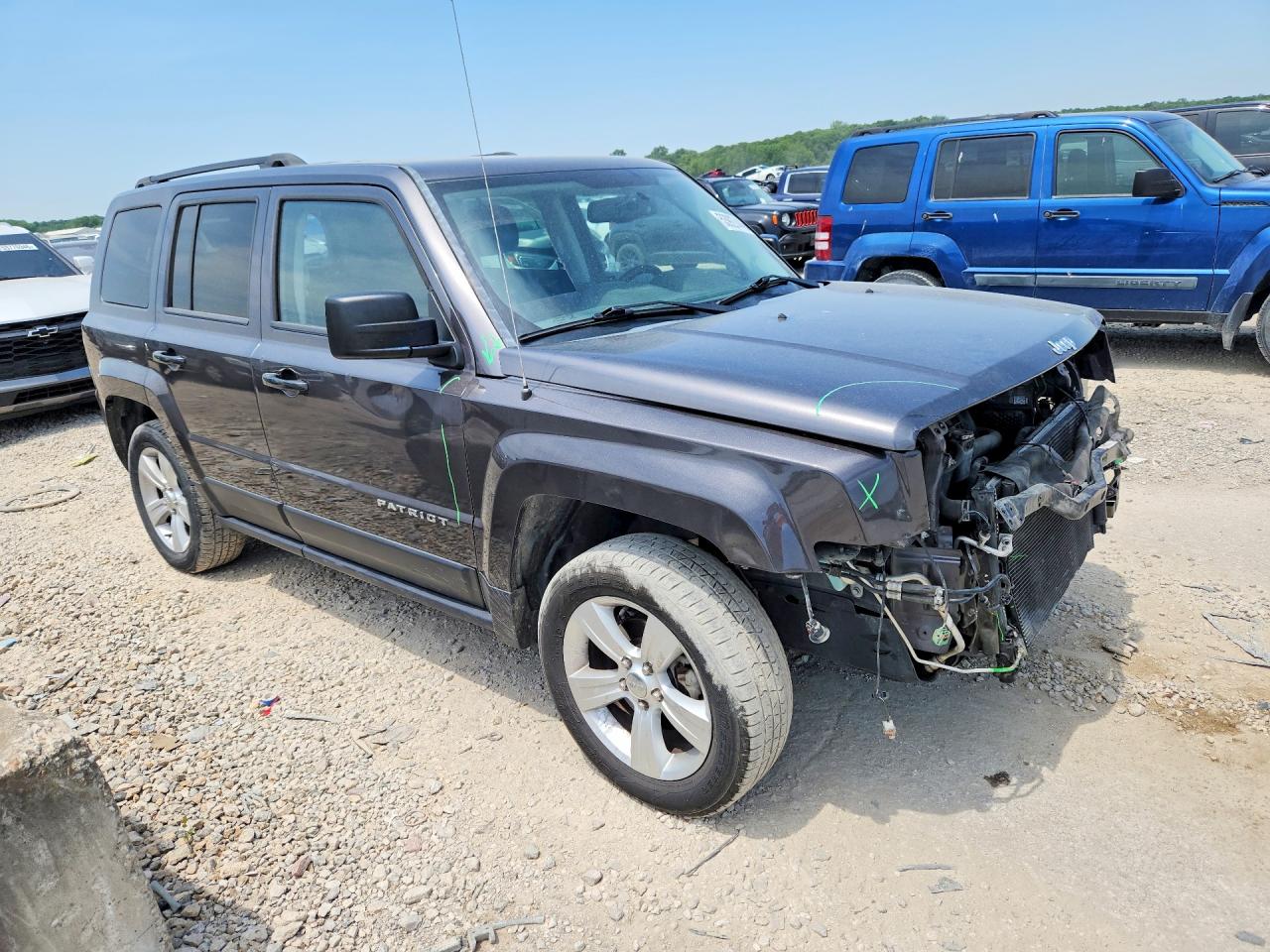 2015 Jeep Patriot Latitude Gray vin: 1C4NJRFB1FD425695