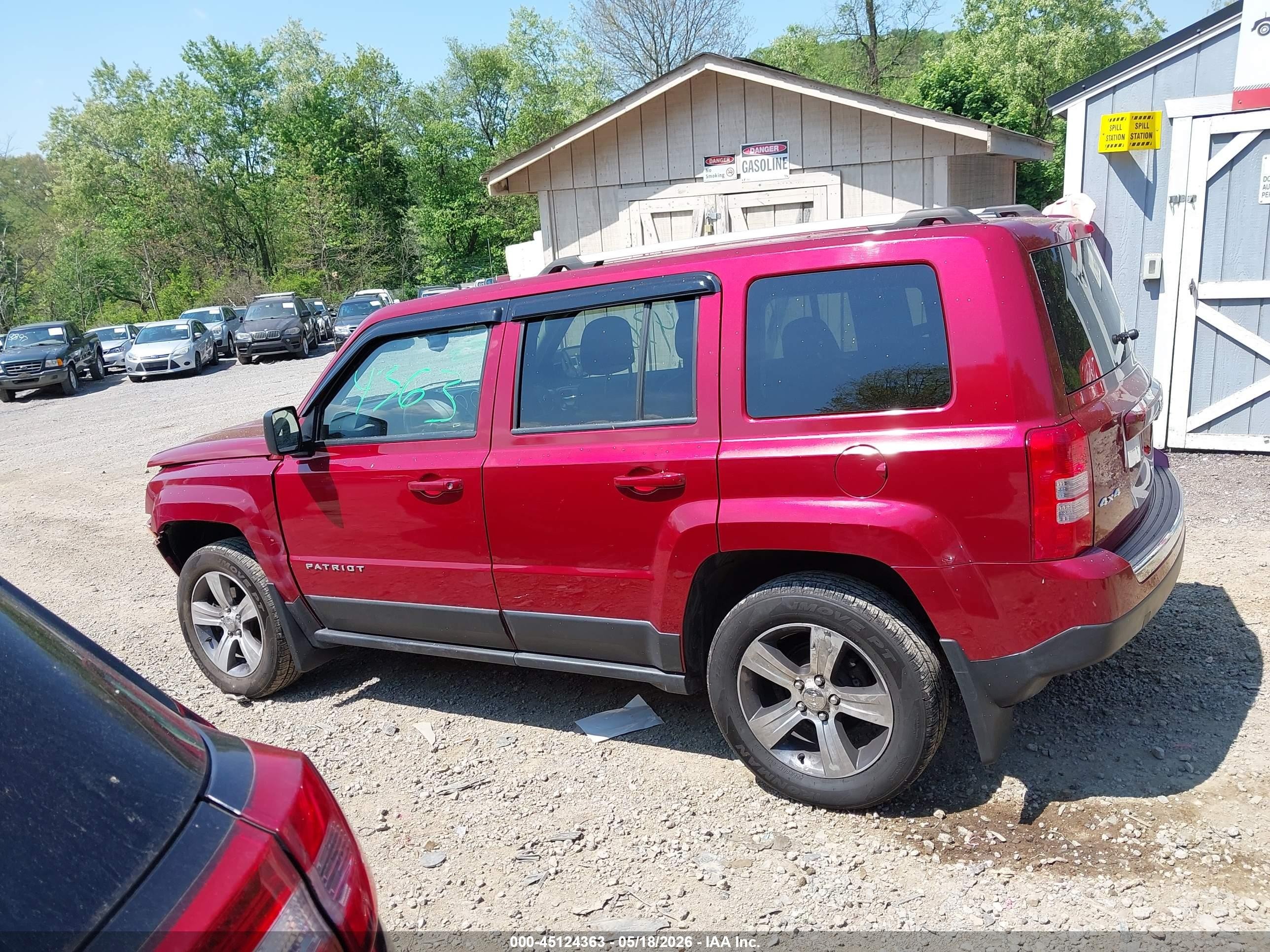 2017 Jeep Patriot High Altitude 4x4 Red vin: 1C4NJRFB1HD151885