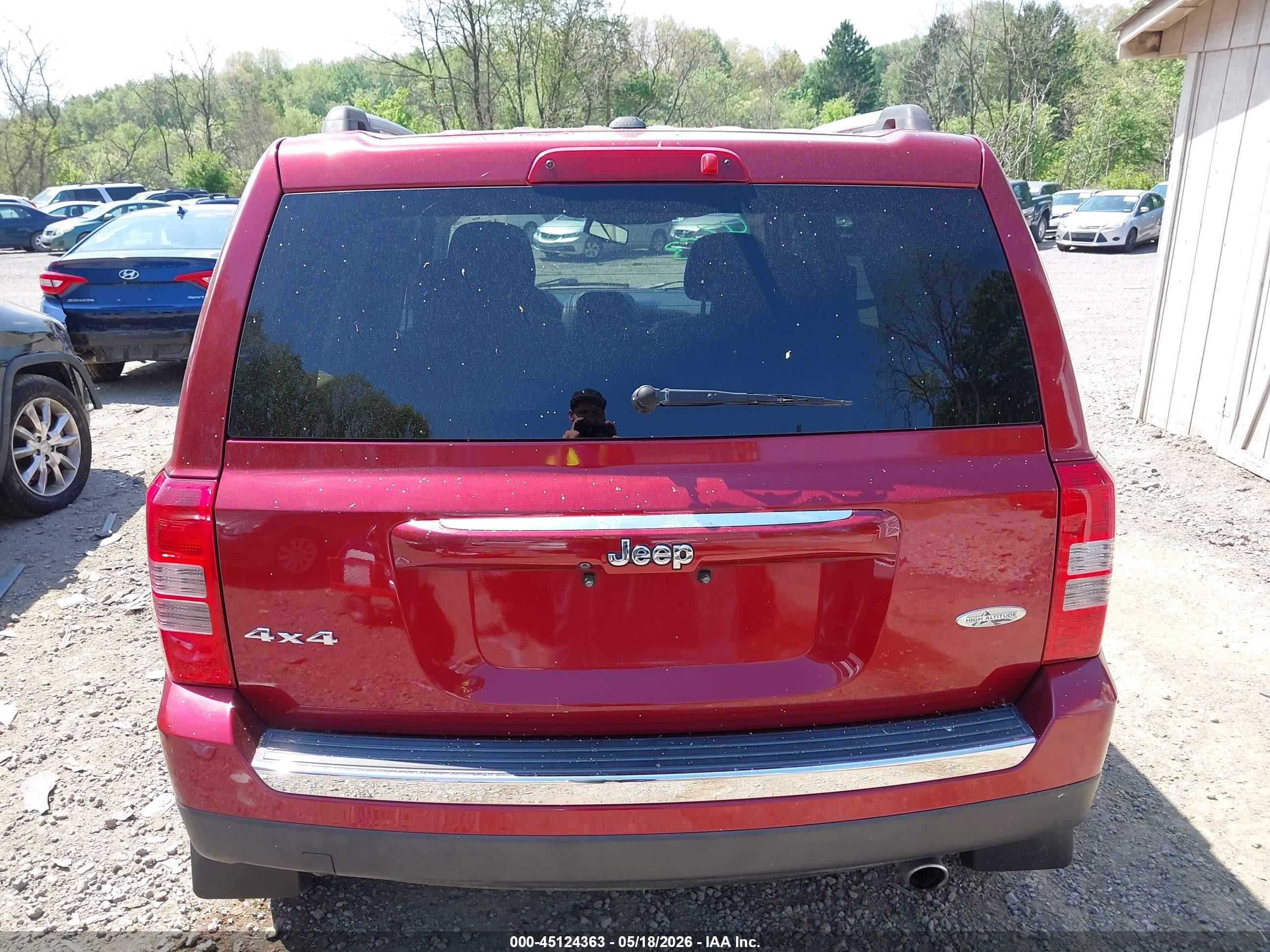 2017 Jeep Patriot High Altitude 4x4 Red vin: 1C4NJRFB1HD151885