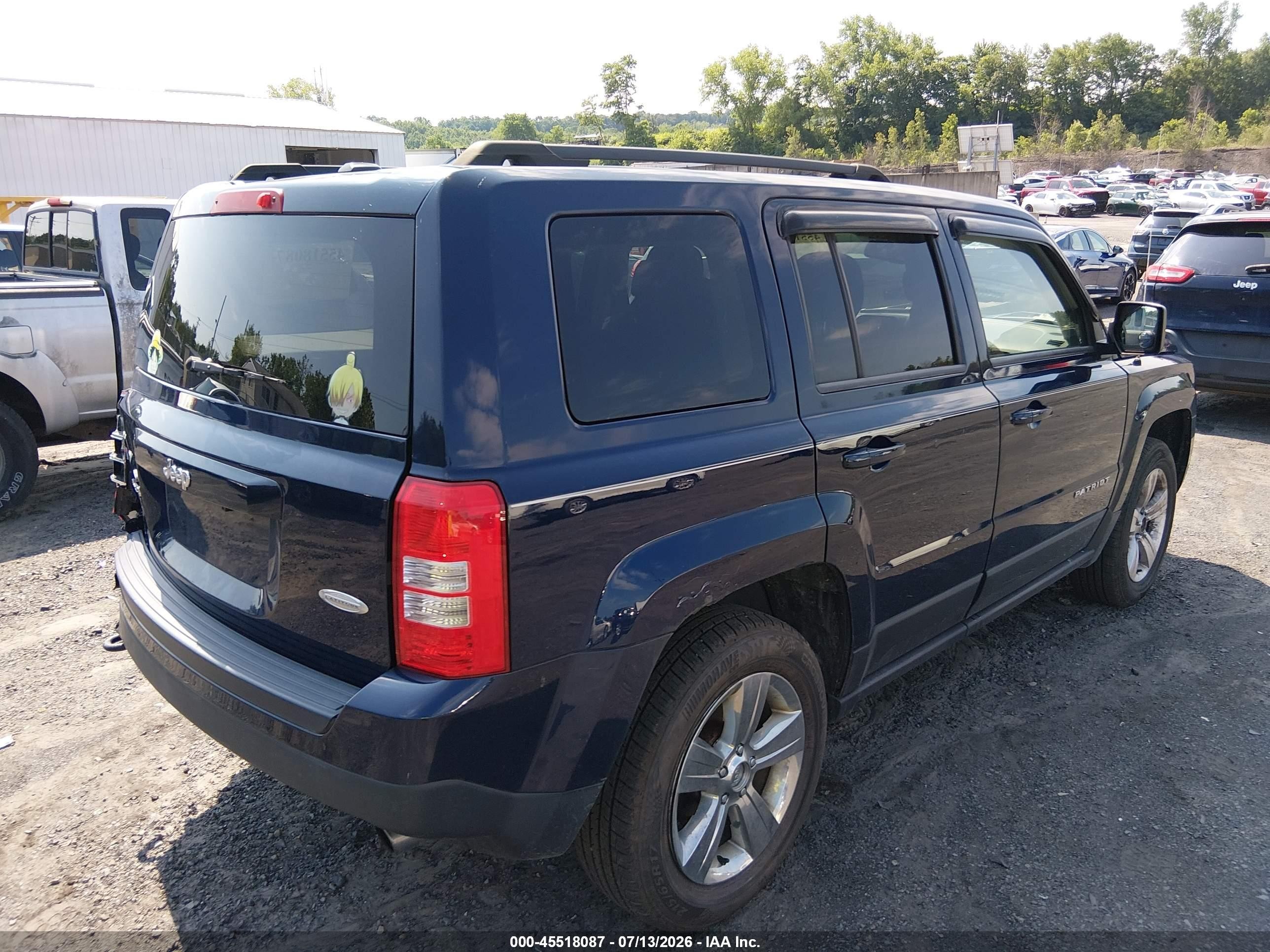 2014 Jeep Patriot Latitude Blue vin: 1C4NJRFB2ED687613