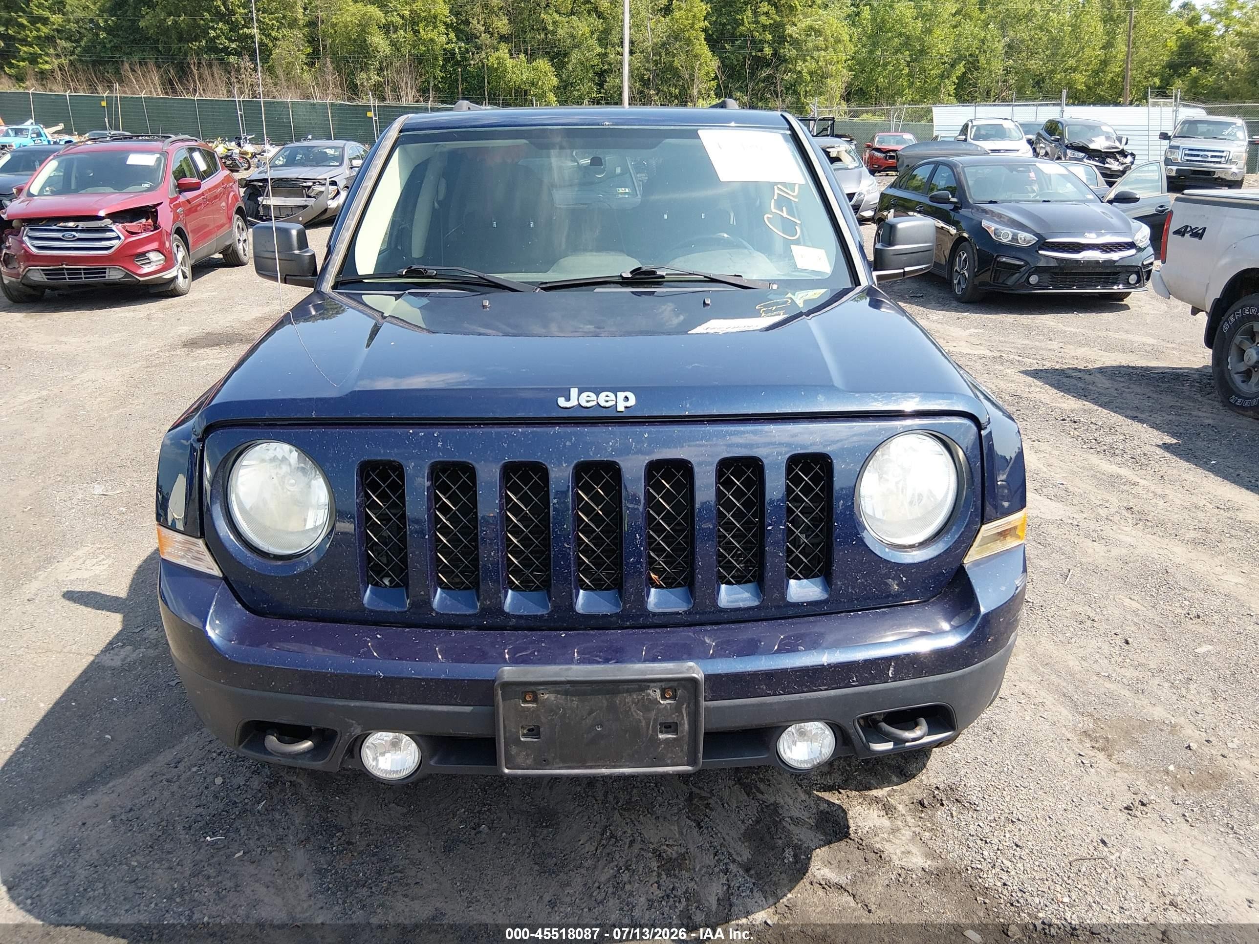 2014 Jeep Patriot Latitude Blue vin: 1C4NJRFB2ED687613