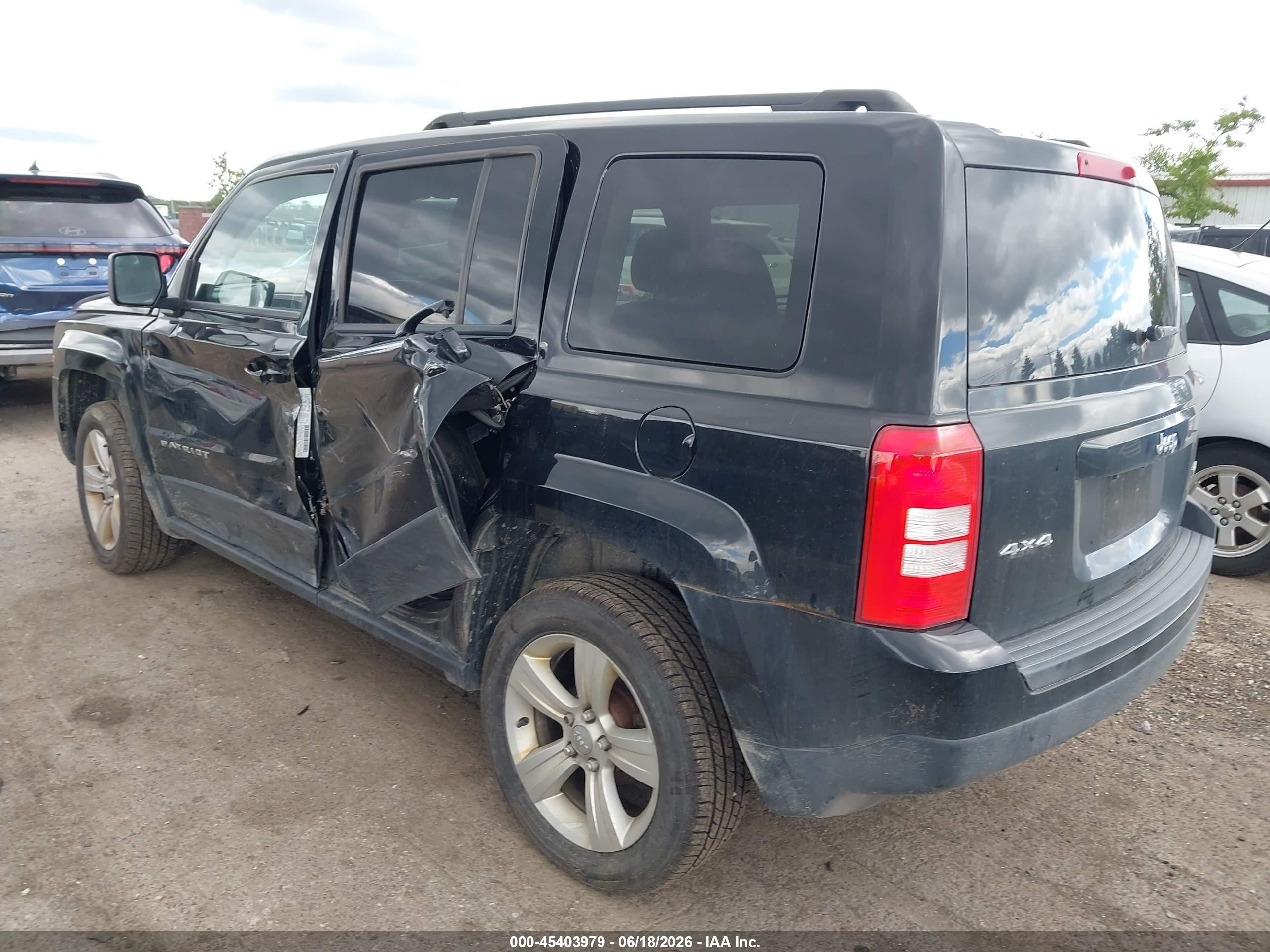 2014 Jeep Patriot Latitude Black vin: 1C4NJRFB2ED788523