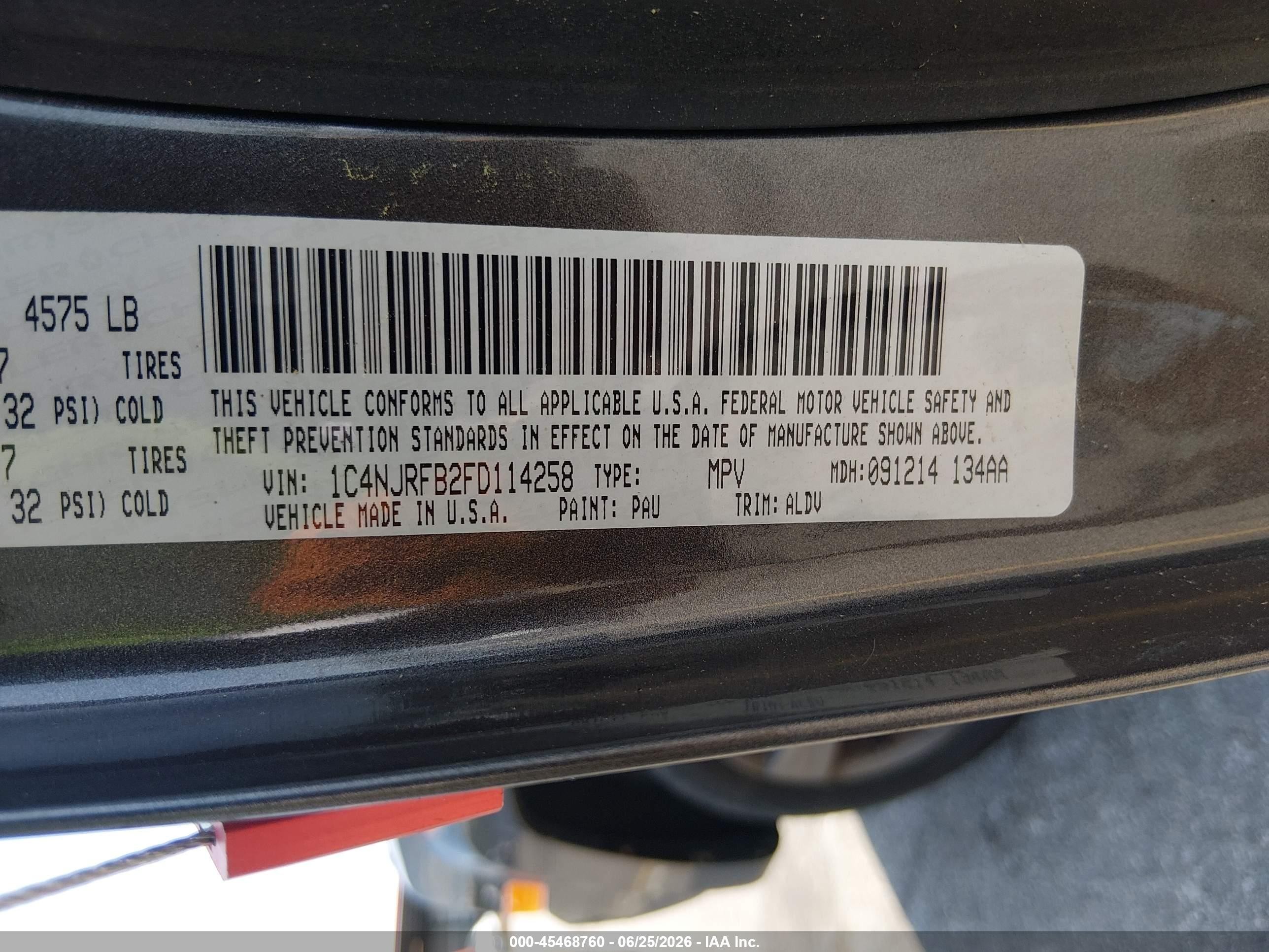 2015 Jeep Patriot High Altitude Edition Gray vin: 1C4NJRFB2FD114258