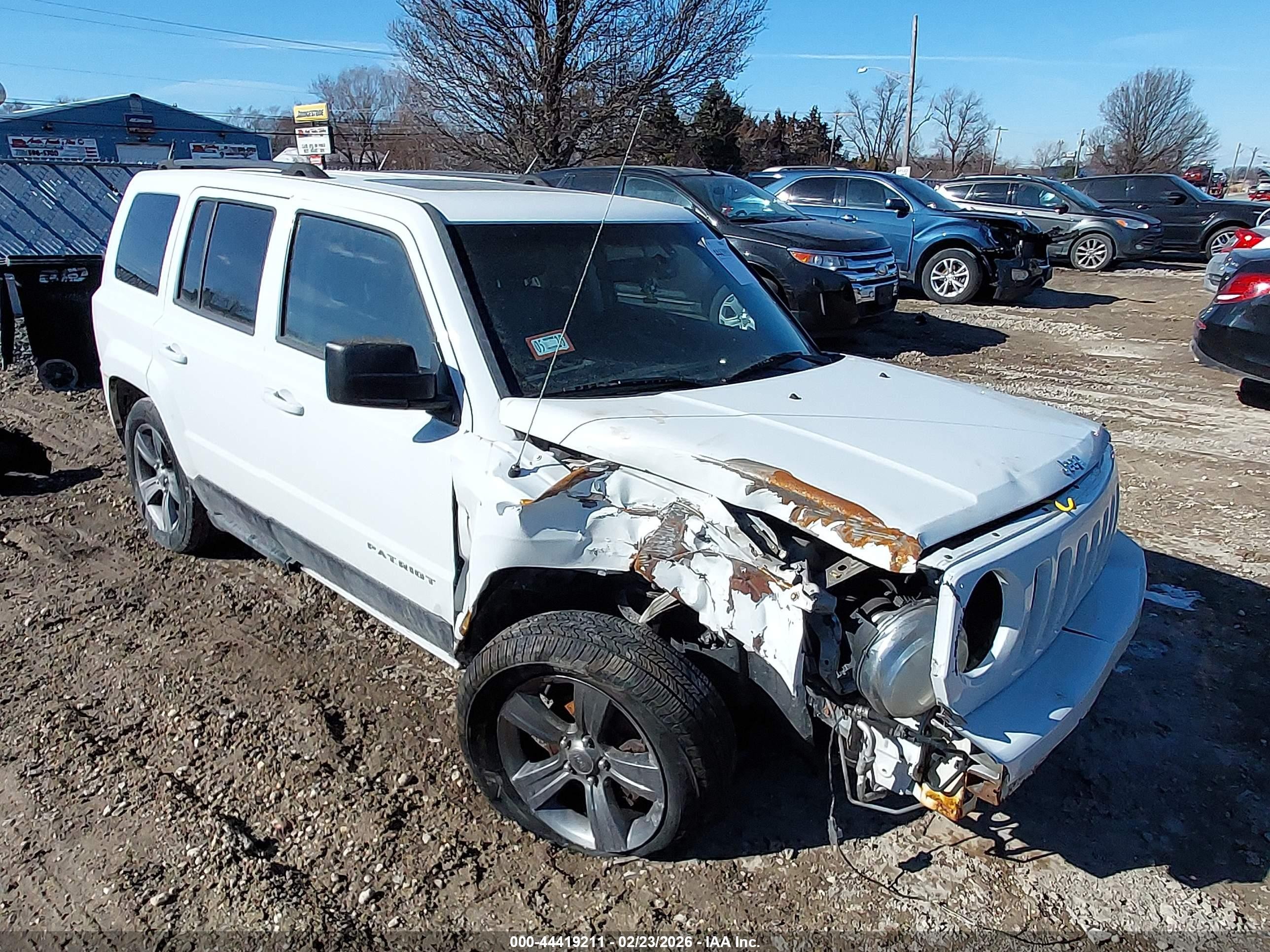 2015 Jeep Patriot High Altitude Edition Белый vin: 1C4NJRFB2FD217826