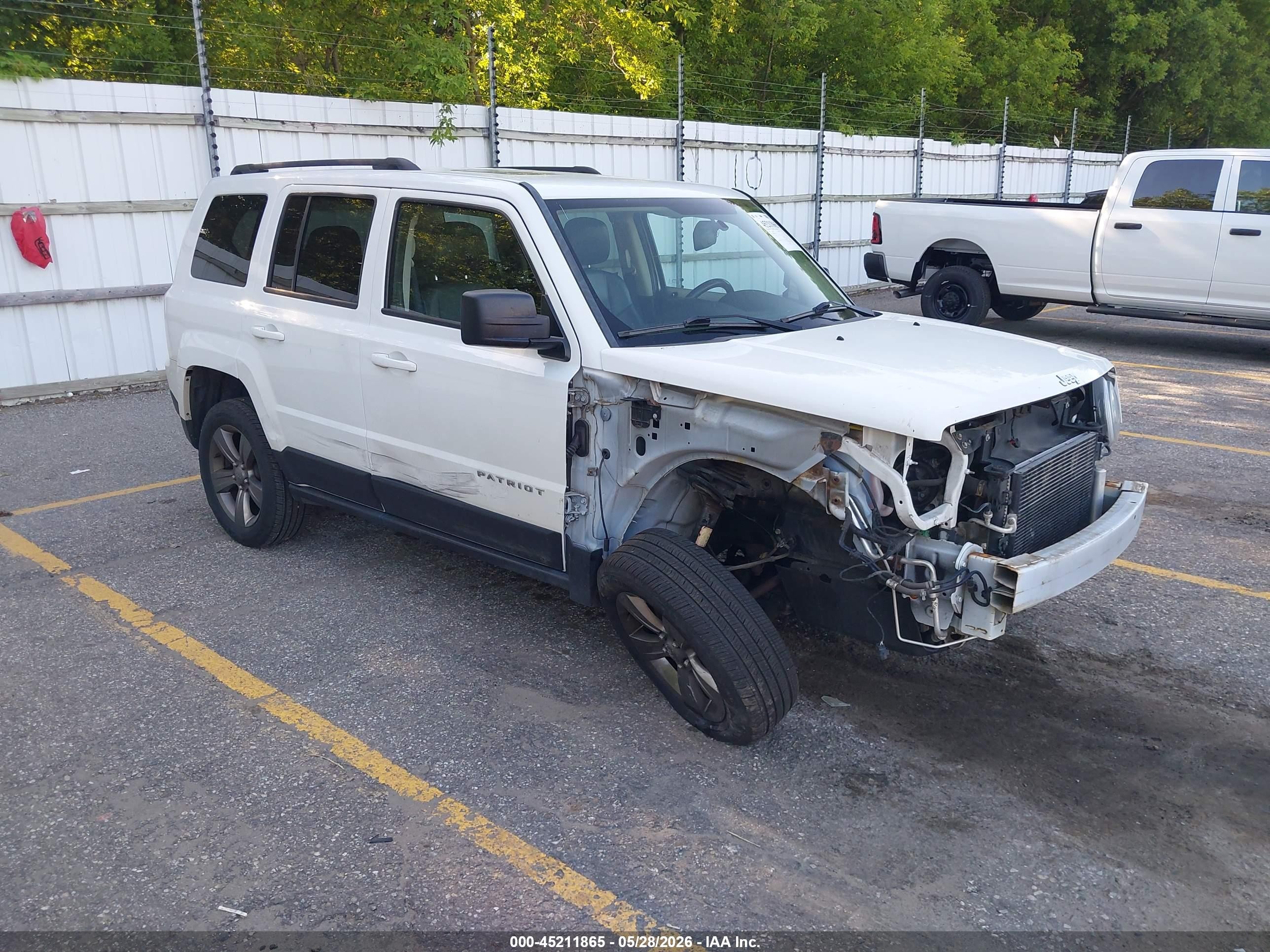 2015 Jeep Patriot High Altitude Edition White vin: 1C4NJRFB2FD317666
