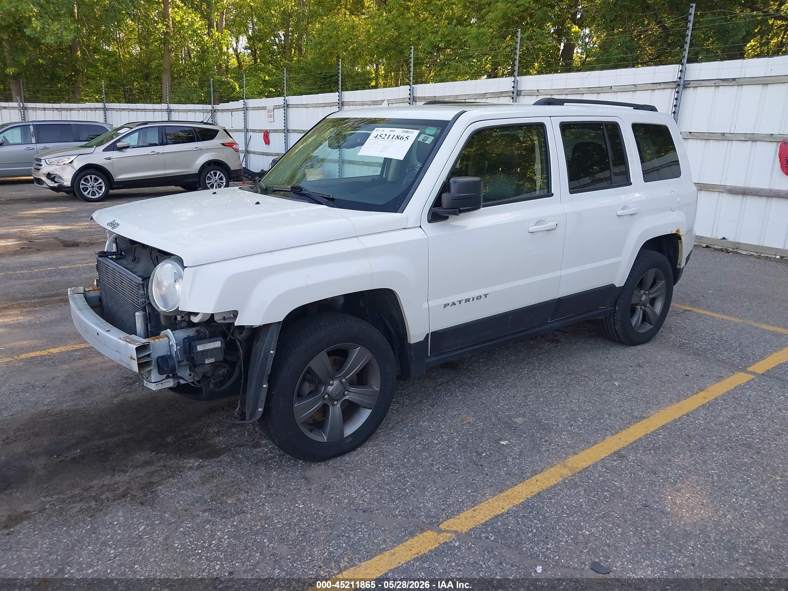 2015 Jeep Patriot High Altitude Edition White vin: 1C4NJRFB2FD317666