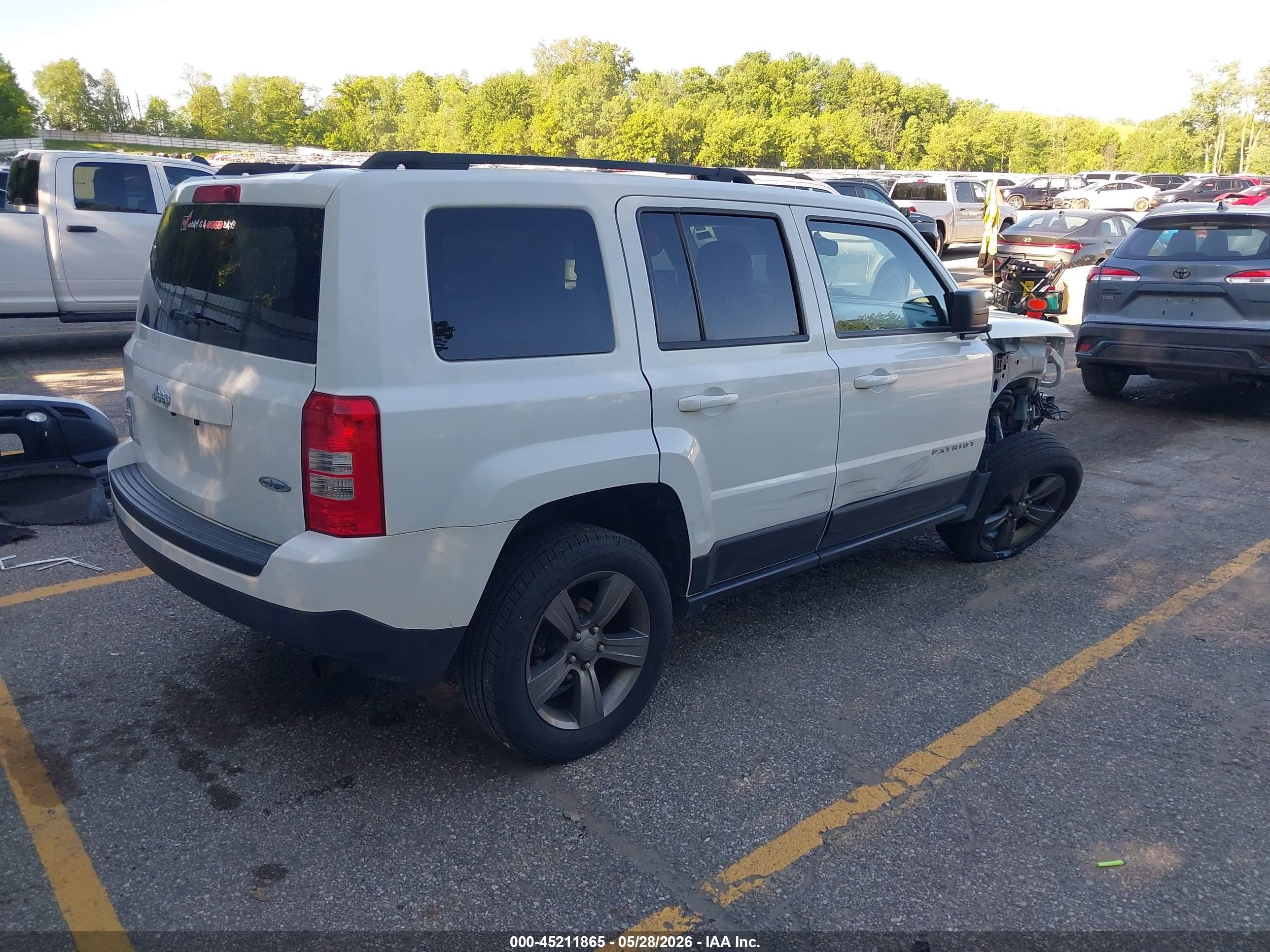 2015 Jeep Patriot High Altitude Edition White vin: 1C4NJRFB2FD317666