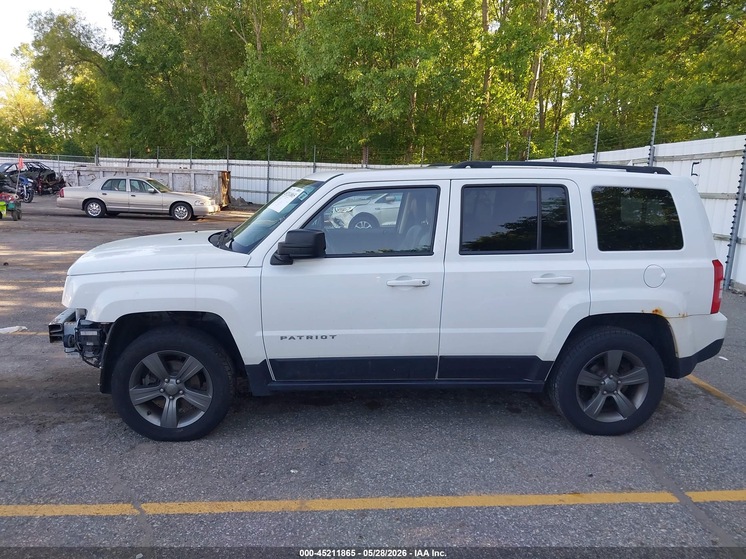 2015 Jeep Patriot High Altitude Edition White vin: 1C4NJRFB2FD317666