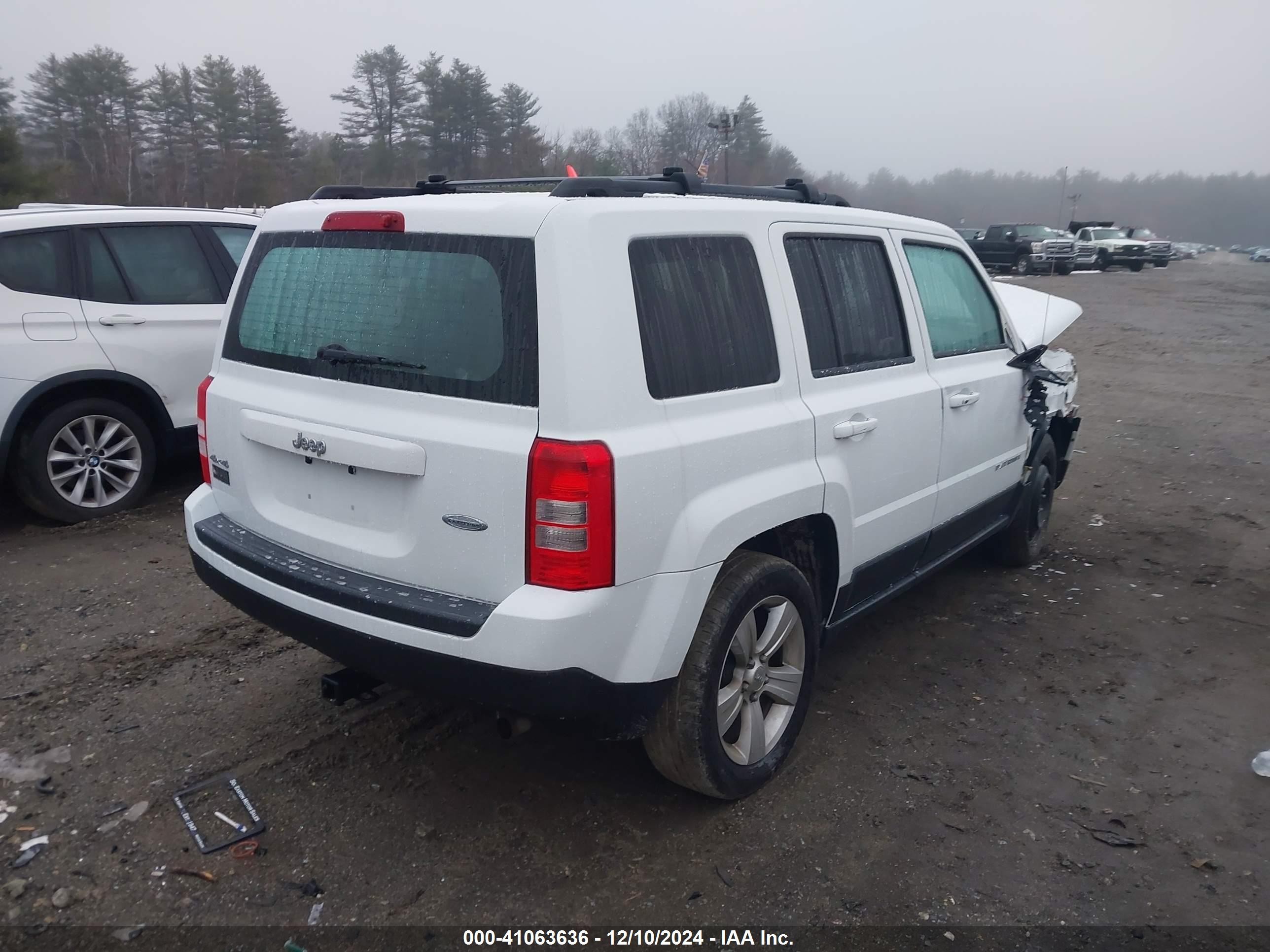 2015 Jeep Patriot Latitude Белый vin: 1C4NJRFB2FD385854