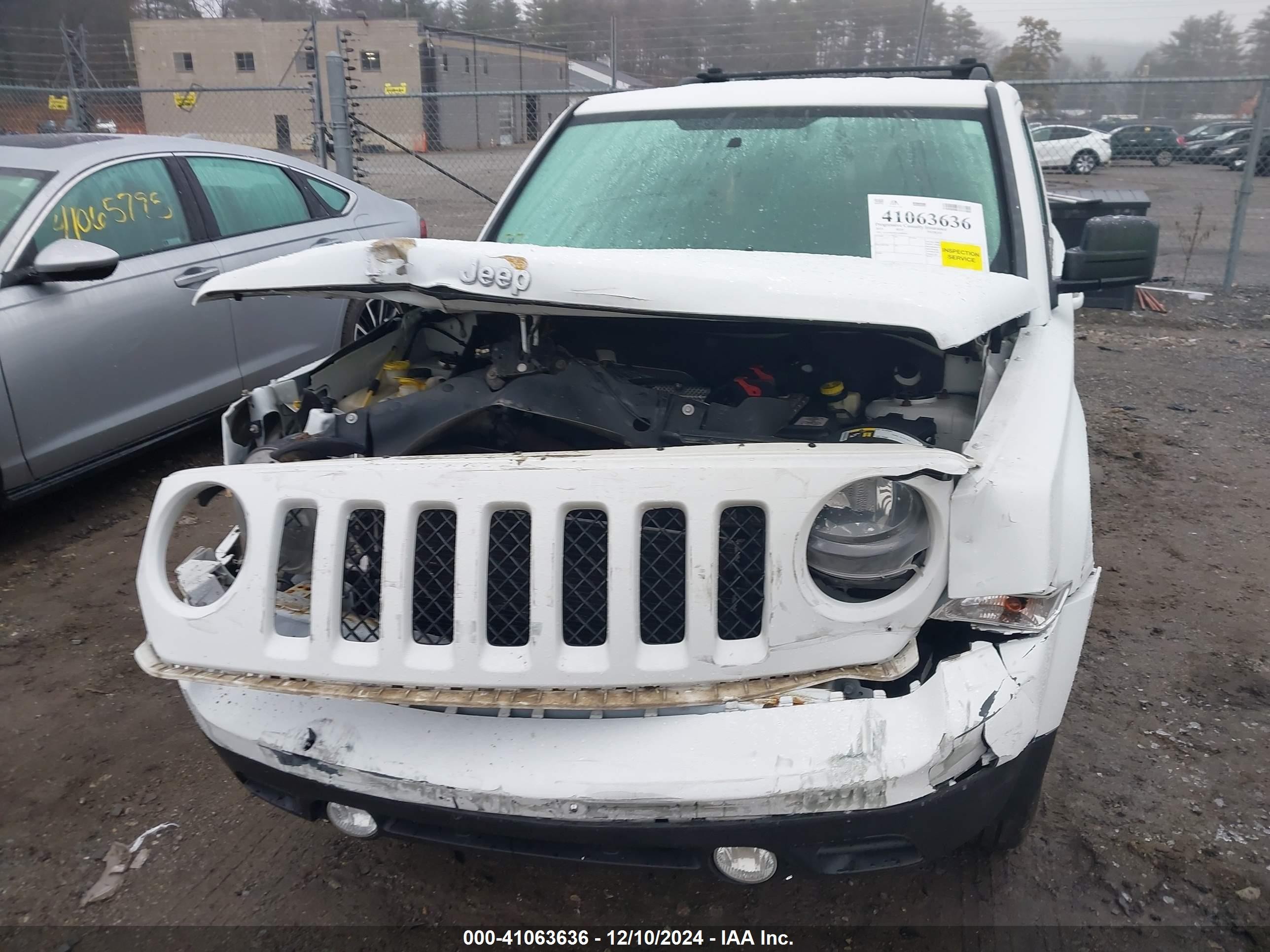 2015 Jeep Patriot Latitude Белый vin: 1C4NJRFB2FD385854