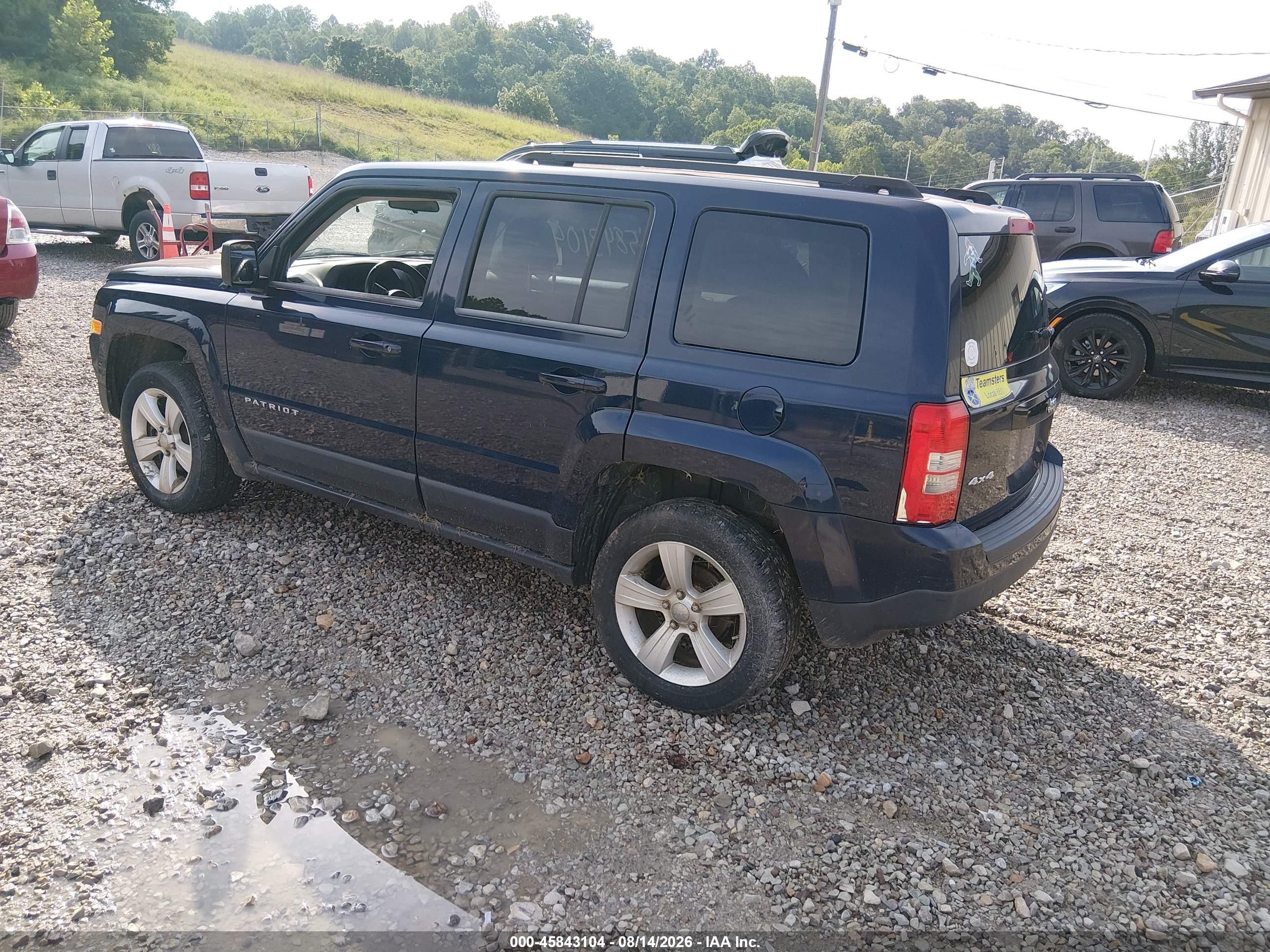 2012 Jeep Patriot Latitude Dark Blue vin: 1C4NJRFB3CD591535