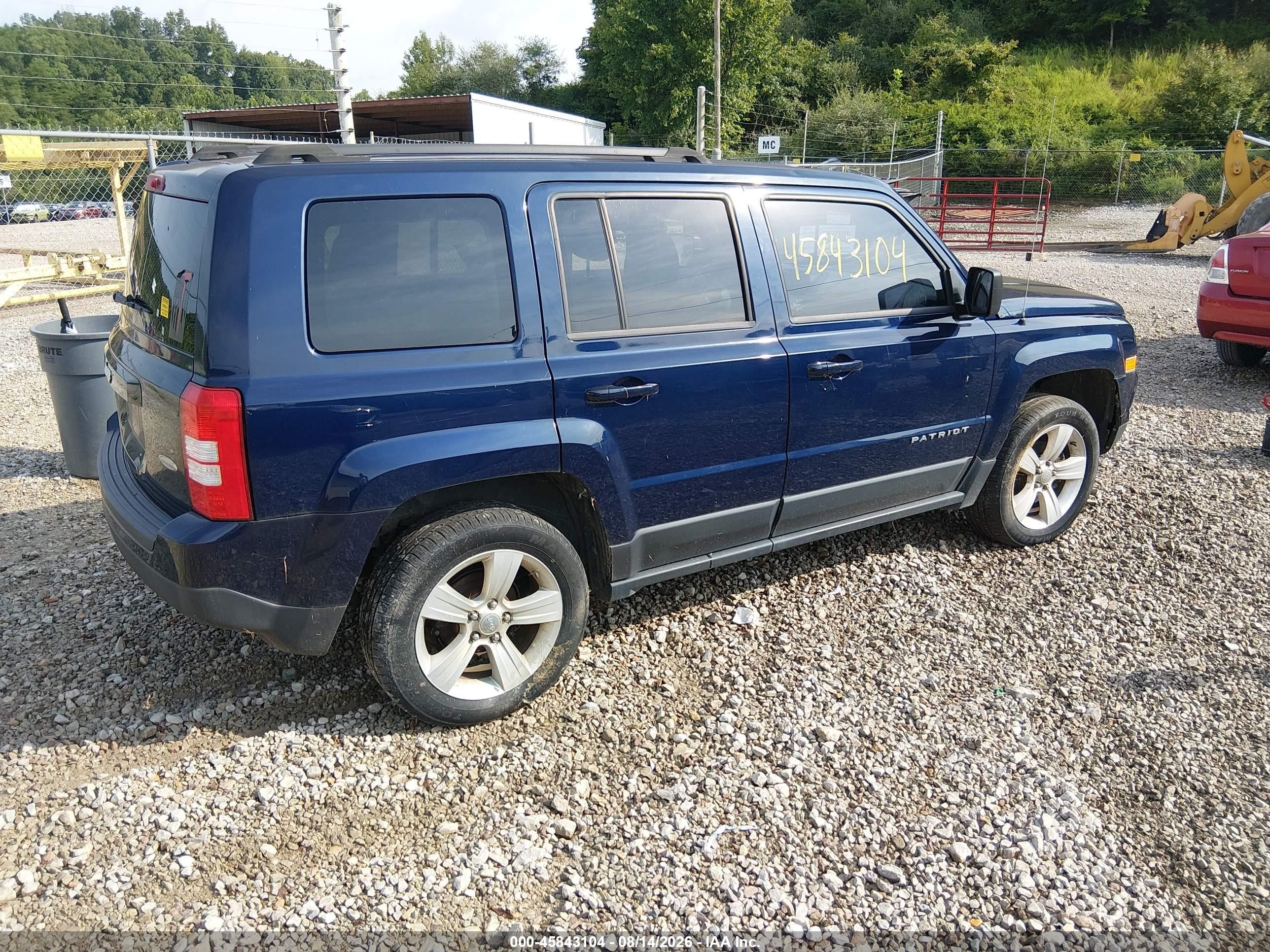 2012 Jeep Patriot Latitude Dark Blue vin: 1C4NJRFB3CD591535
