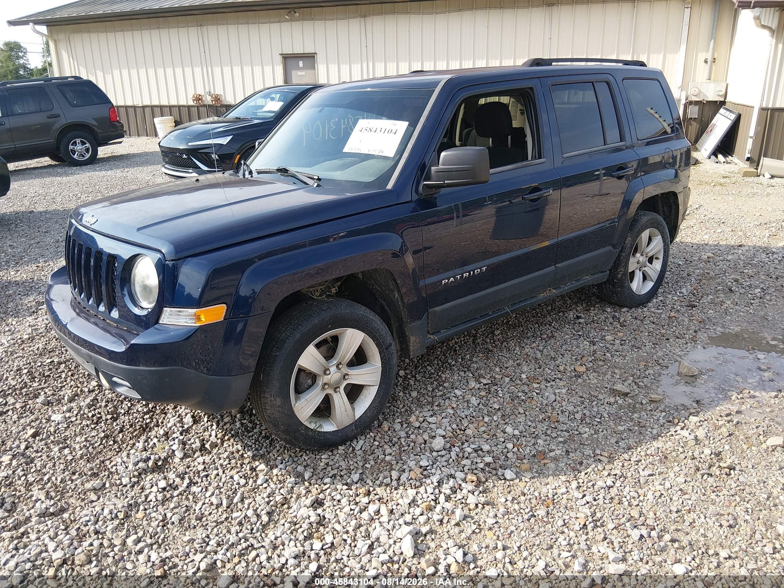 2012 Jeep Patriot Latitude Dark Blue vin: 1C4NJRFB3CD591535