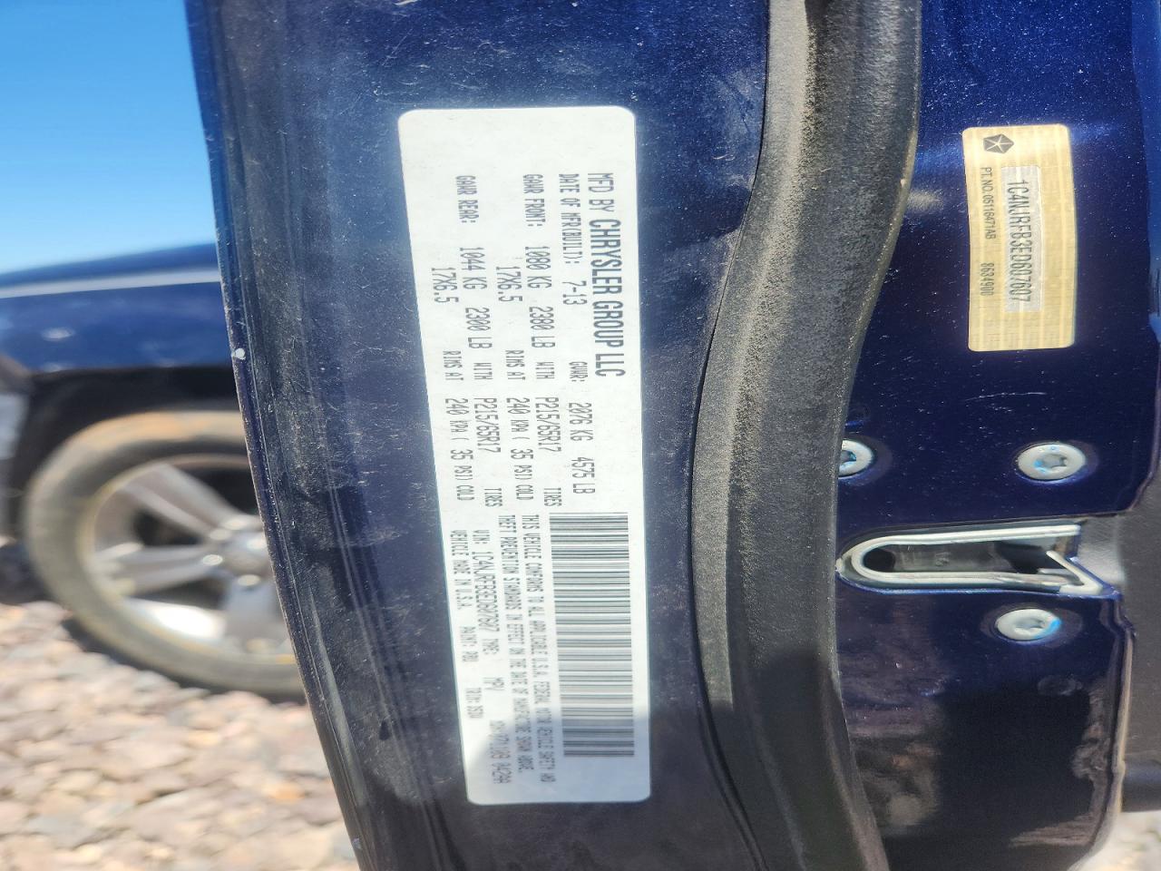 2014 Jeep Patriot Latitude Blue vin: 1C4NJRFB3ED607607