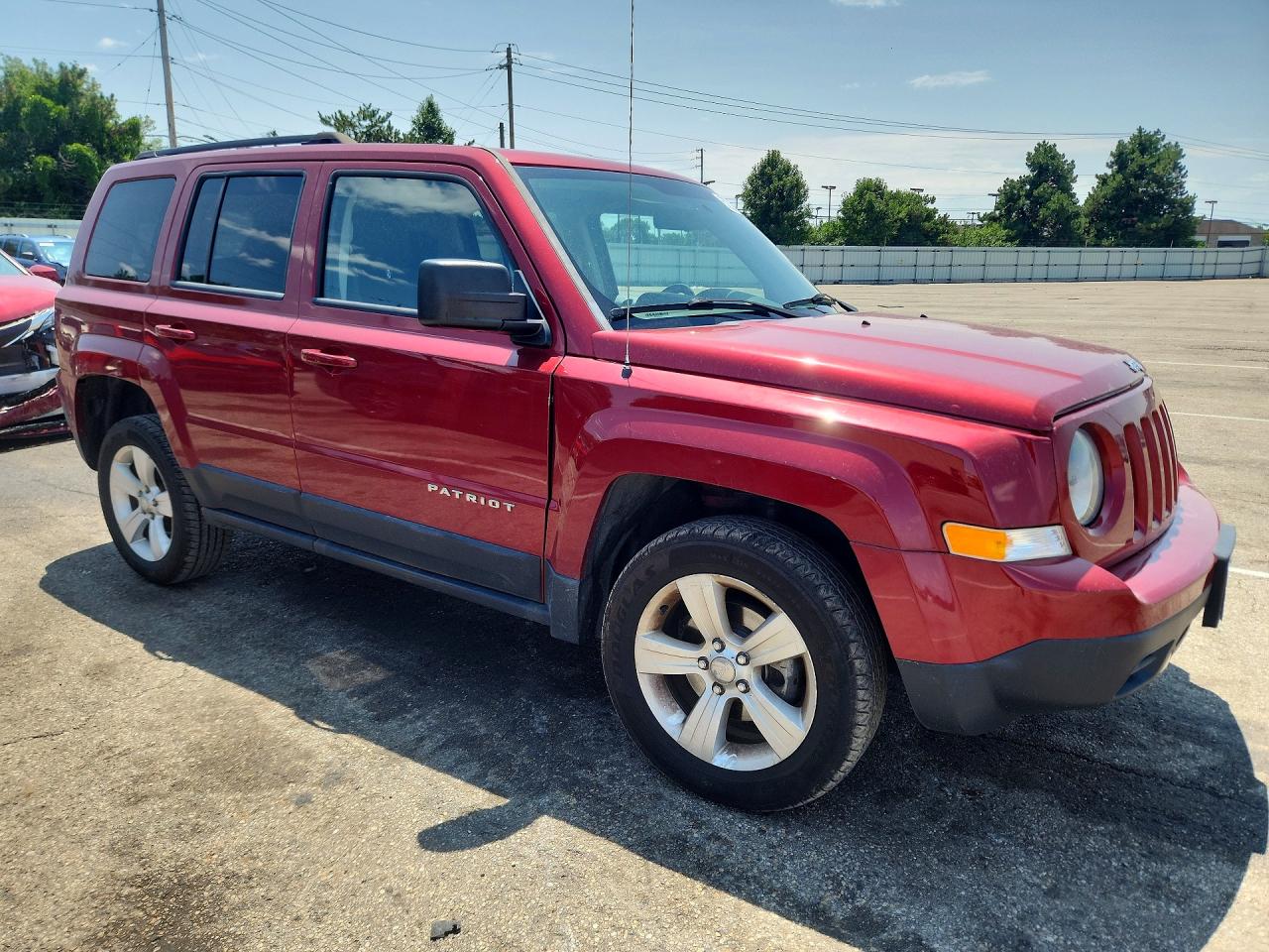 2014 Jeep Patriot Latitude Red vin: 1C4NJRFB3ED847076