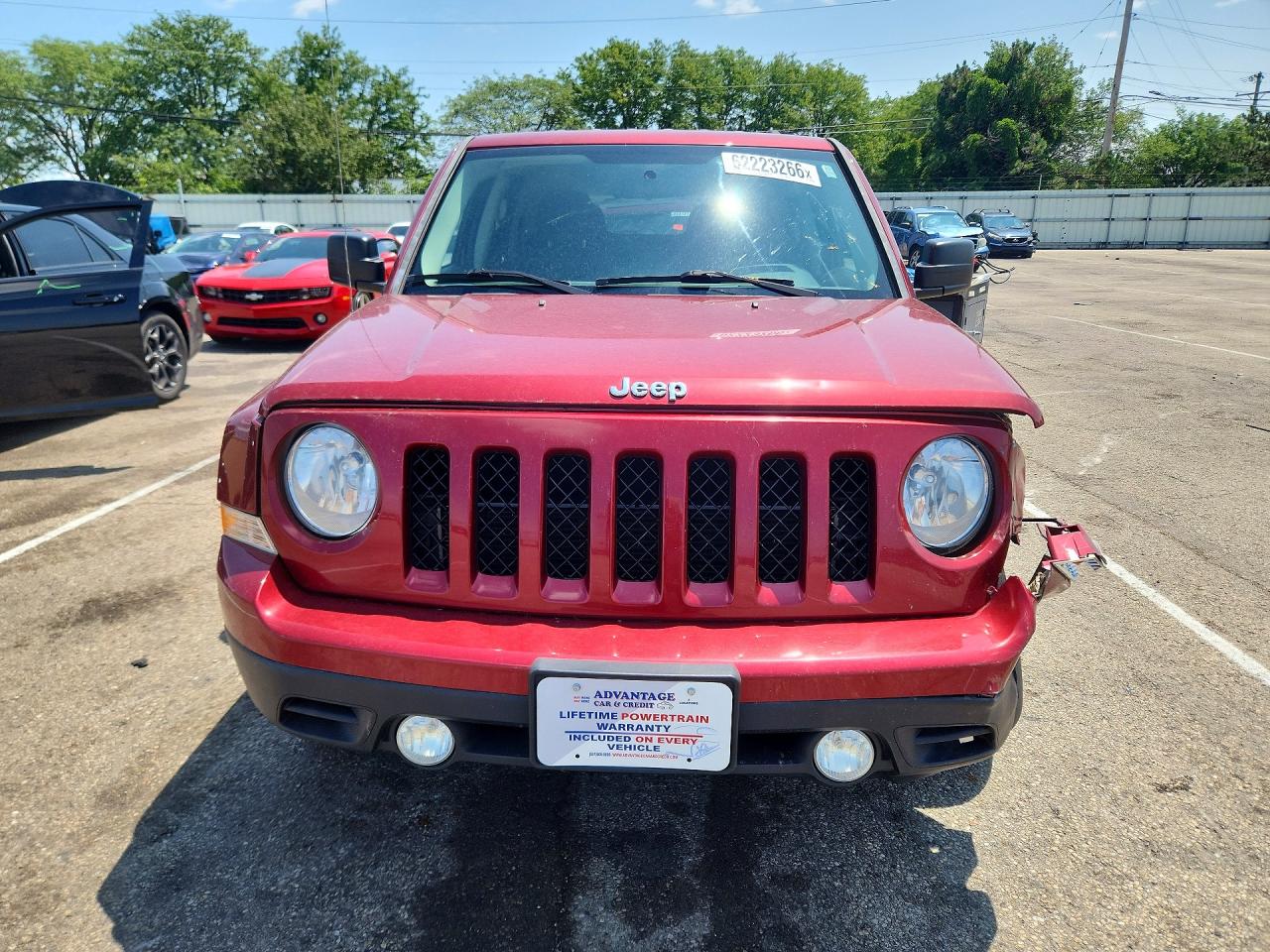 2014 Jeep Patriot Latitude Red vin: 1C4NJRFB3ED847076