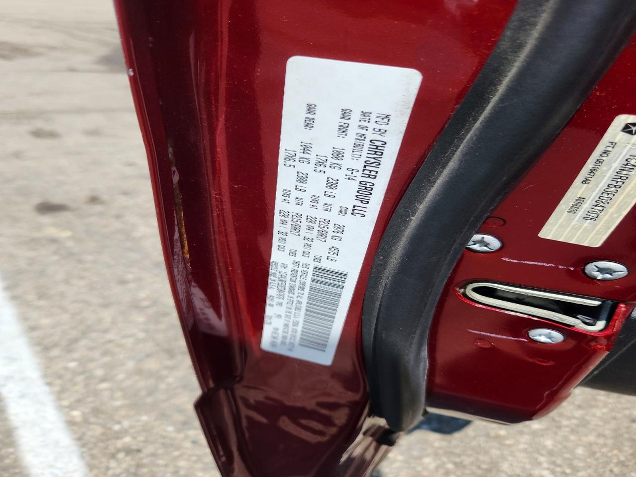 2014 Jeep Patriot Latitude Red vin: 1C4NJRFB3ED847076