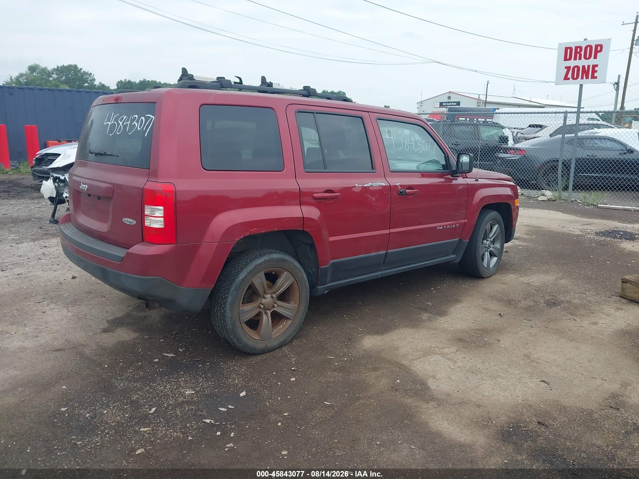 2015 Jeep Patriot High Altitude Edition Red vin: 1C4NJRFB3FD145115