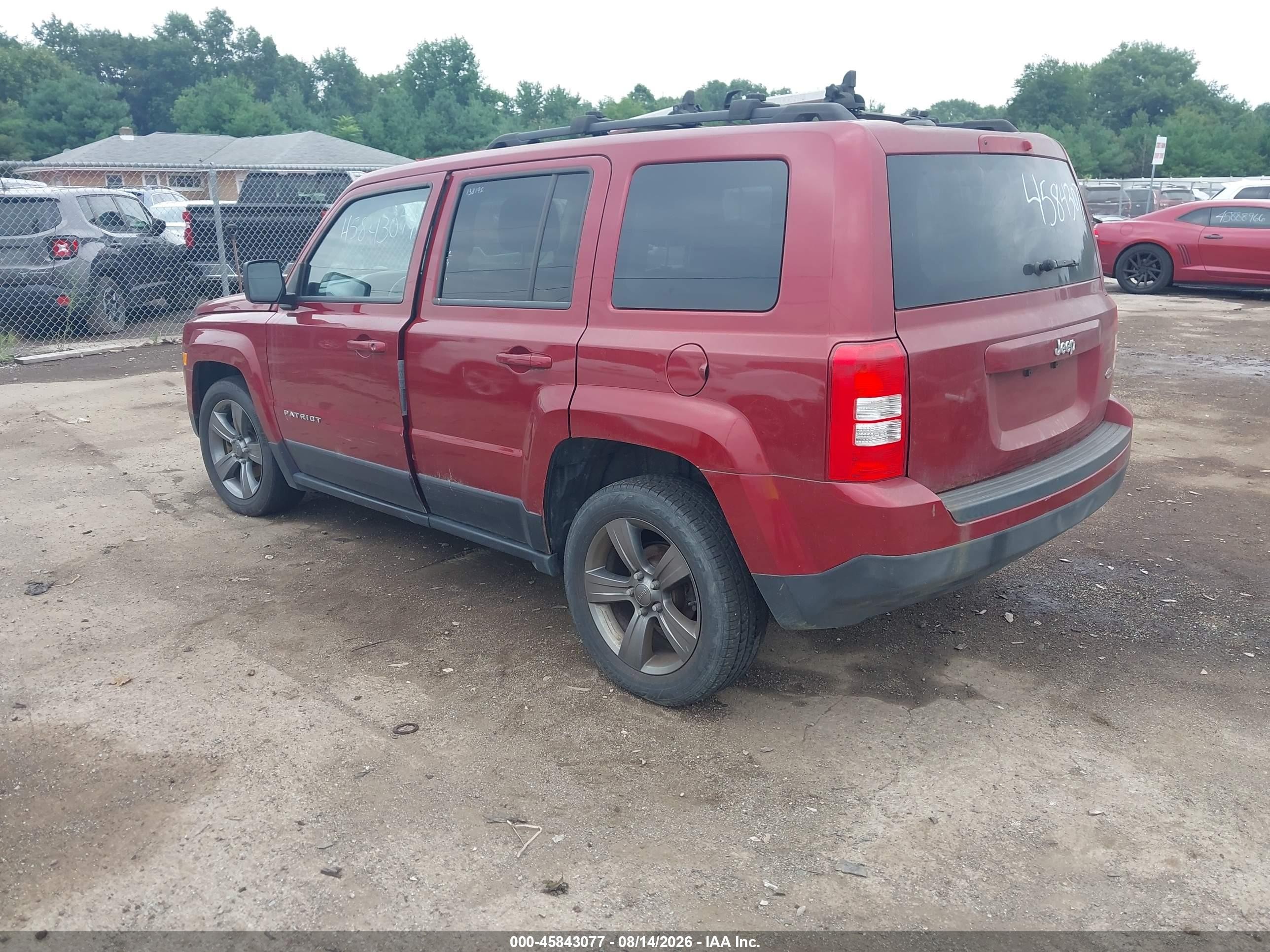 2015 Jeep Patriot High Altitude Edition Red vin: 1C4NJRFB3FD145115