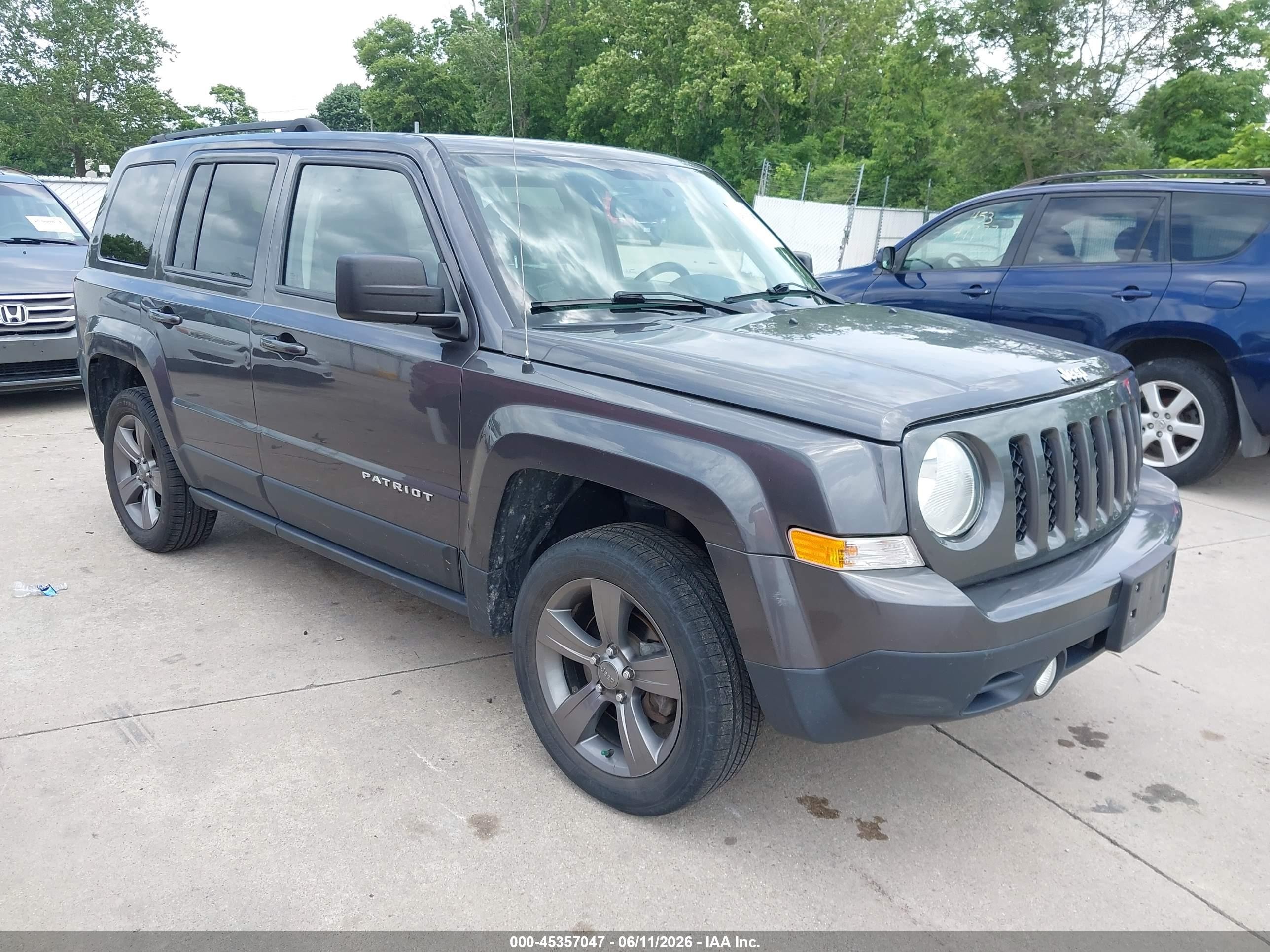 2015 Jeep Patriot High Altitude Edition Gray vin: 1C4NJRFB3FD303131
