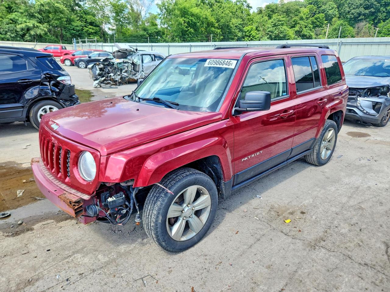 2012 Jeep Patriot Latitude Burgundy vin: 1C4NJRFB4CD525074