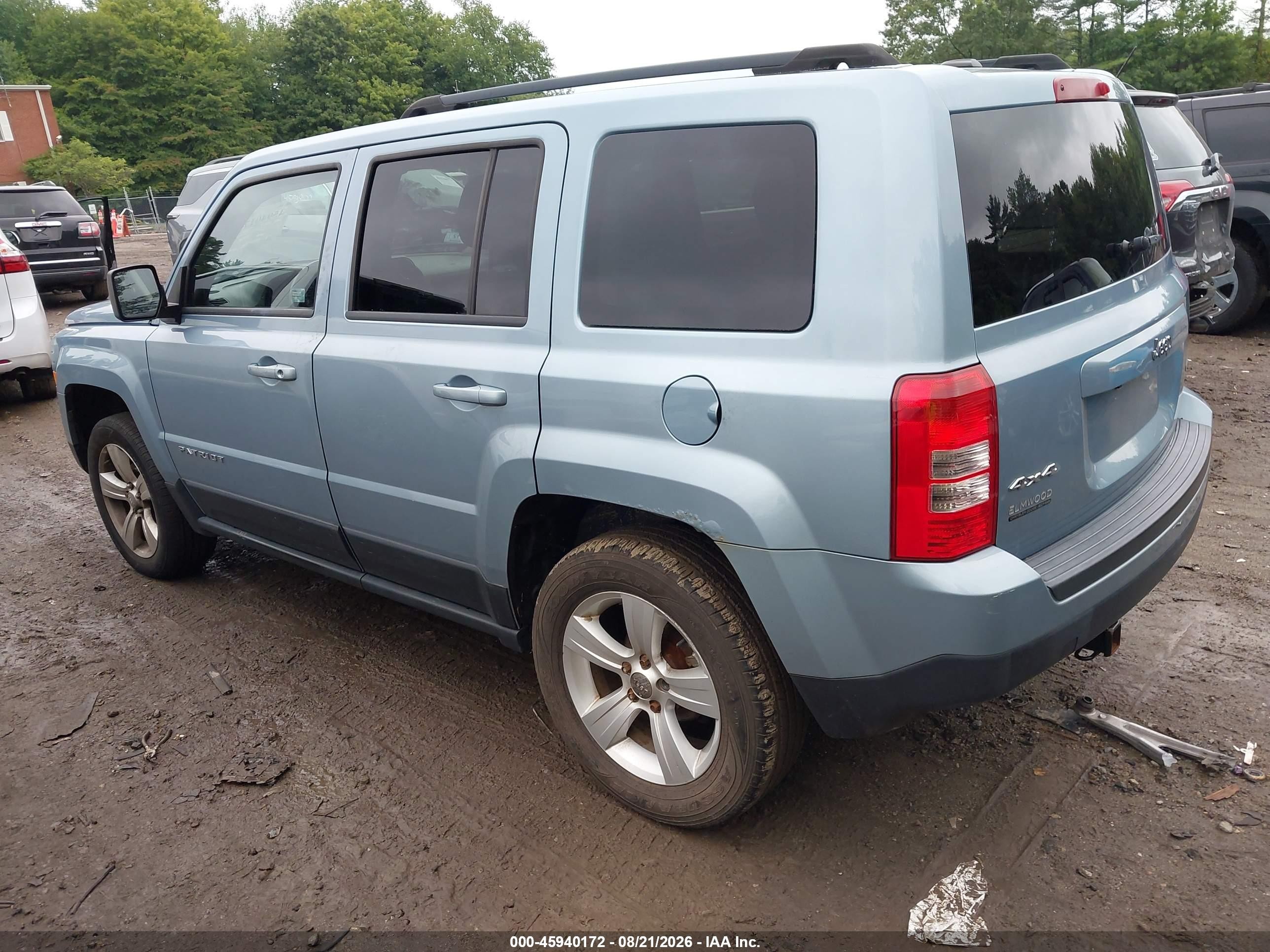 2013 Jeep Patriot Latitude Синий vin: 1C4NJRFB4DD186222