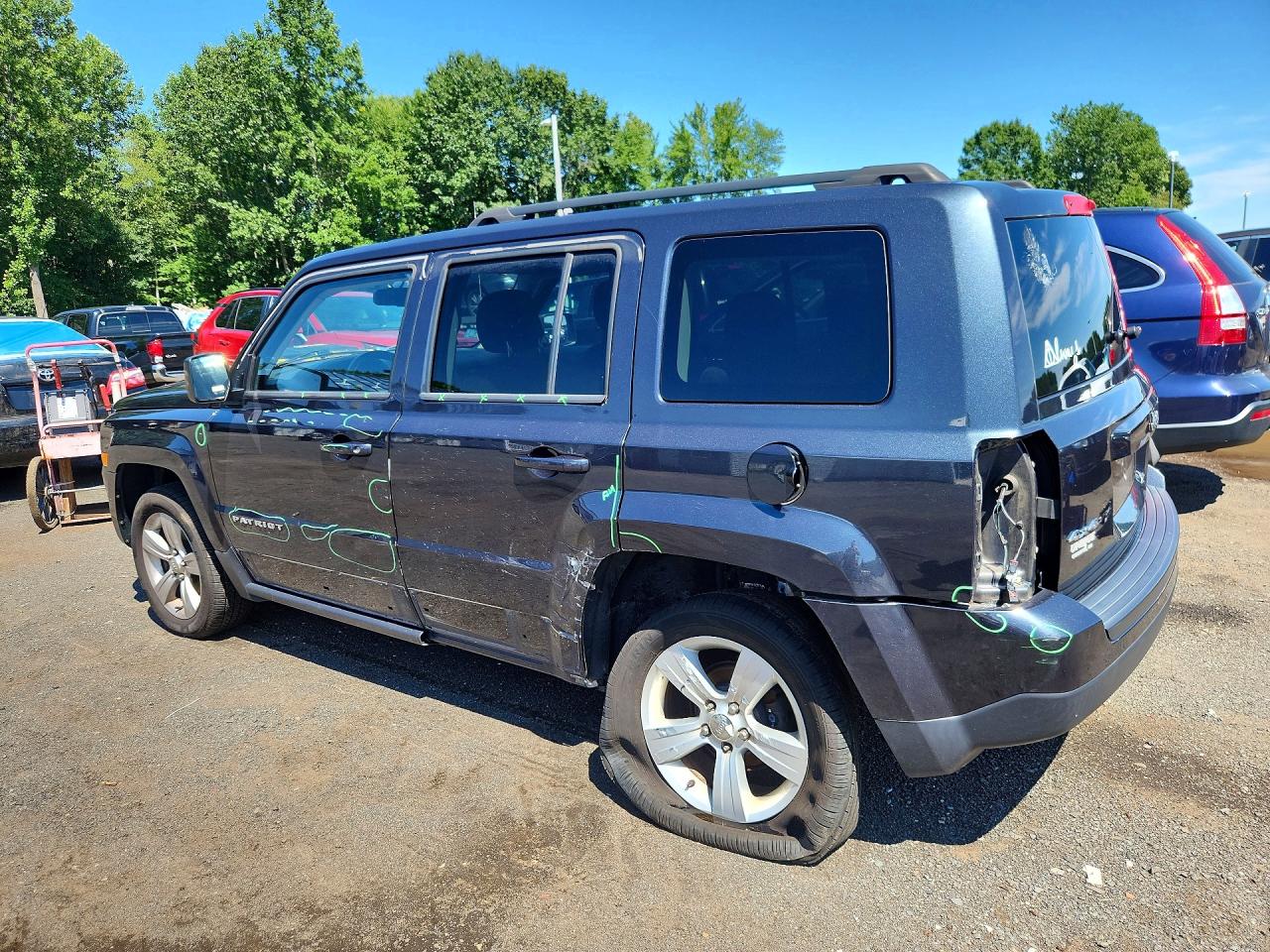 2015 Jeep Patriot Latitude Серый vin: 1C4NJRFB4FD216225