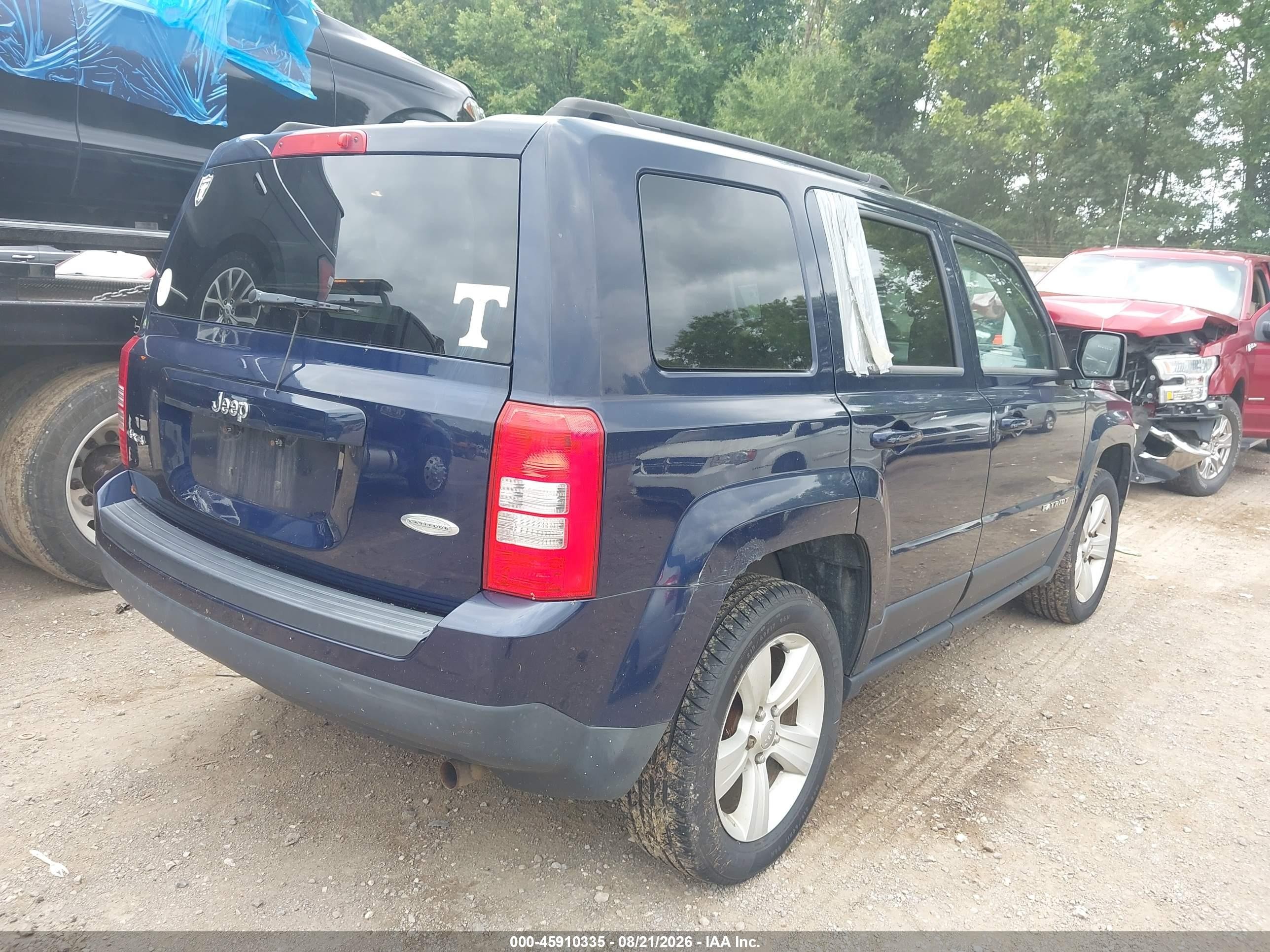 2015 Jeep Patriot Latitude Синий vin: 1C4NJRFB4FD412973