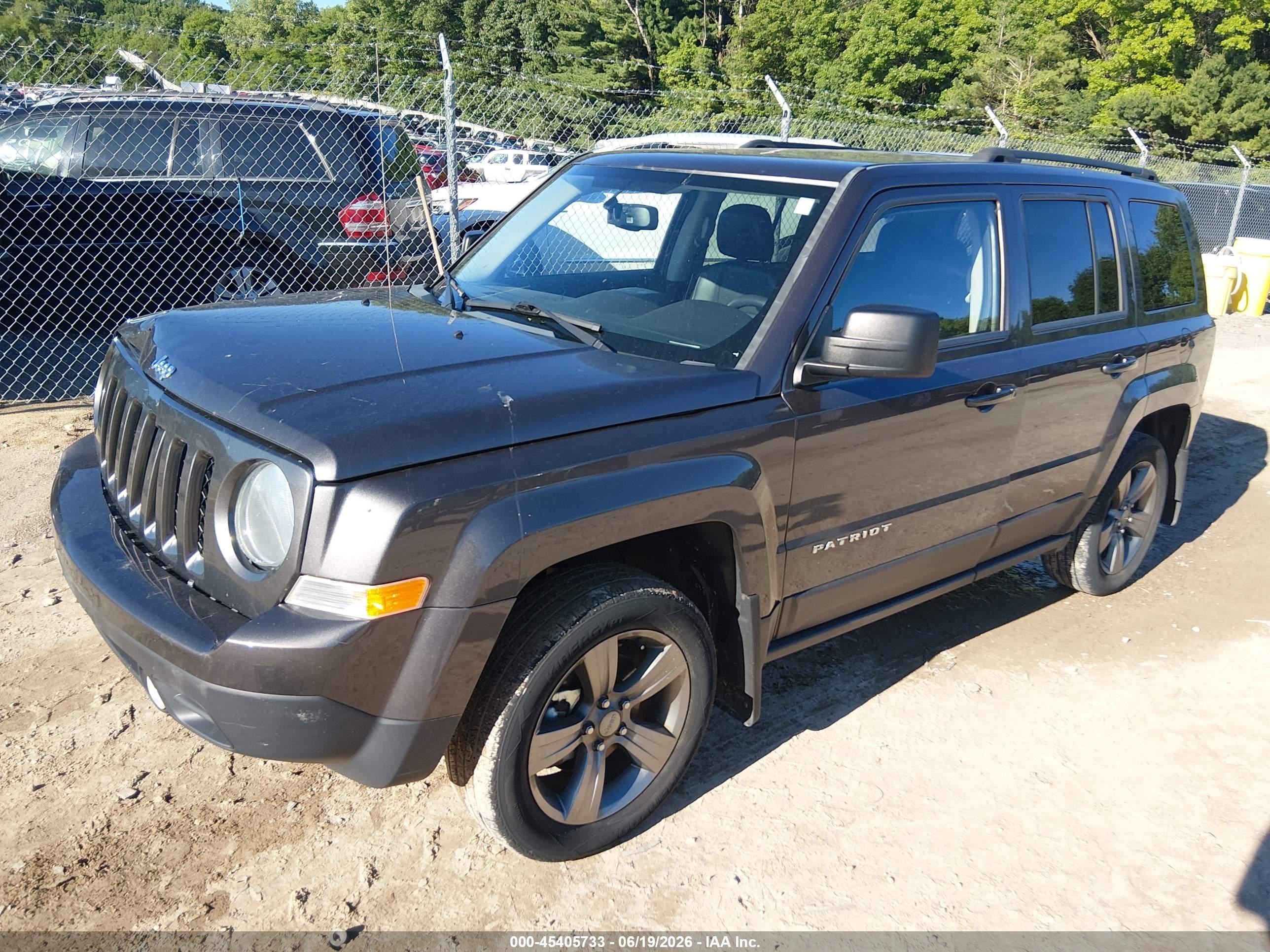 2015 Jeep Patriot High Altitude Edition Black vin: 1C4NJRFB4FD437999