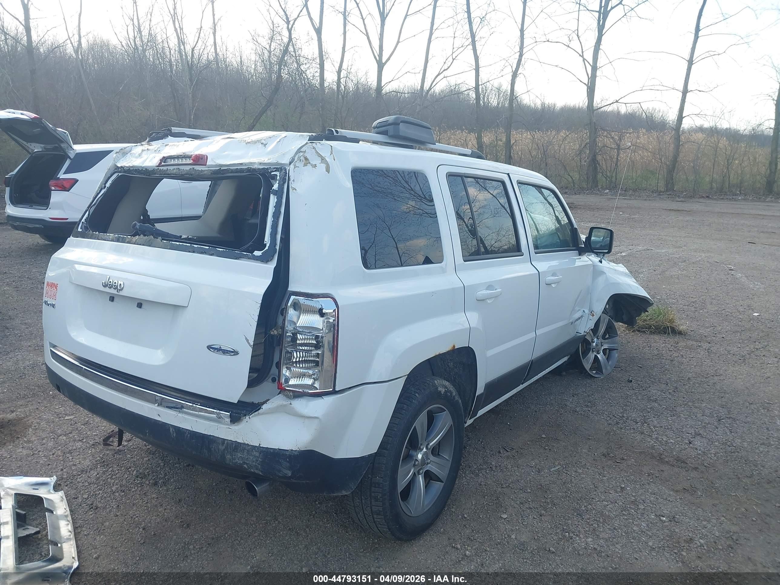2016 Jeep Patriot High Altitude Edition White vin: 1C4NJRFB4GD695442