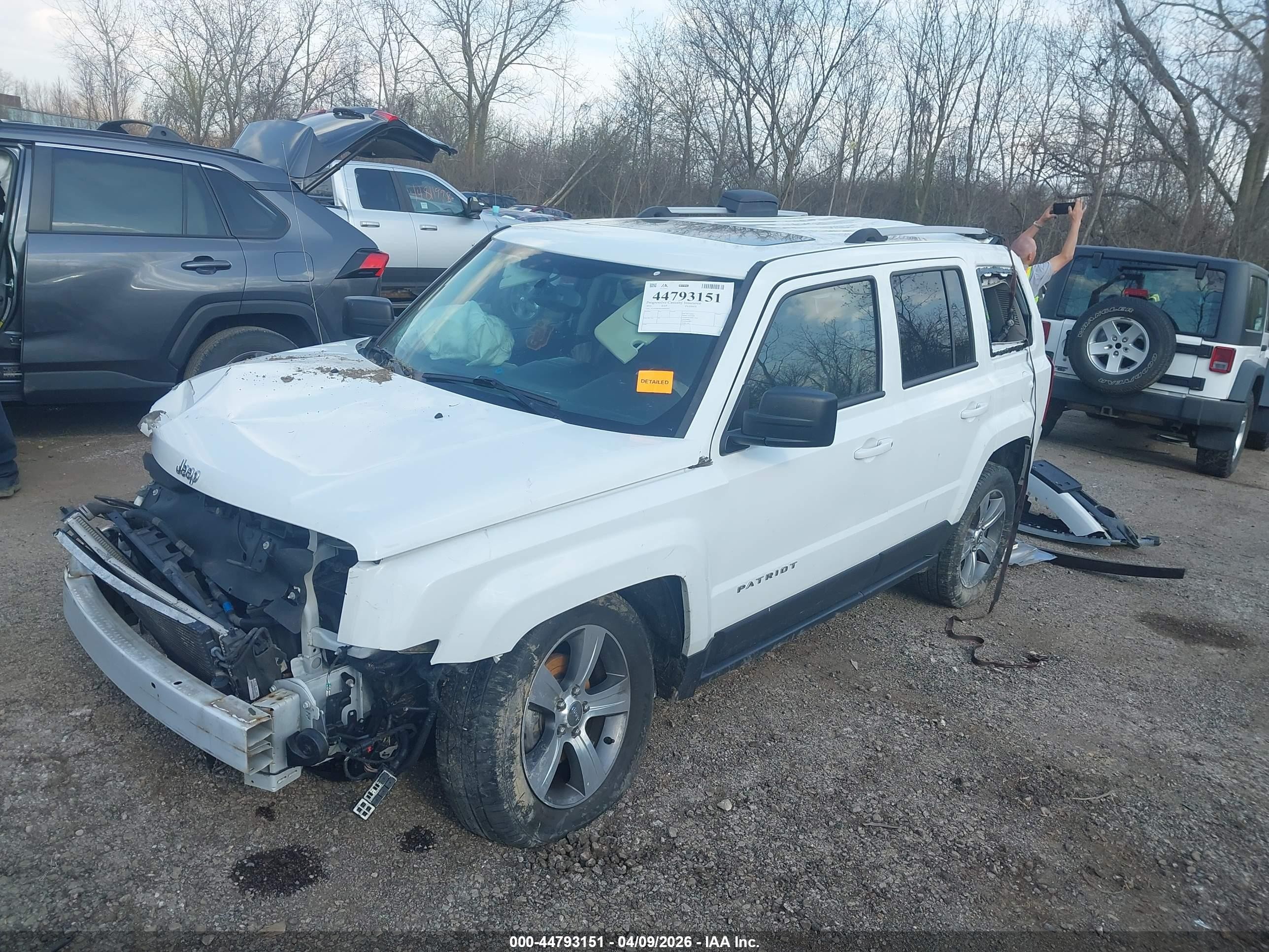 2016 Jeep Patriot High Altitude Edition White vin: 1C4NJRFB4GD695442